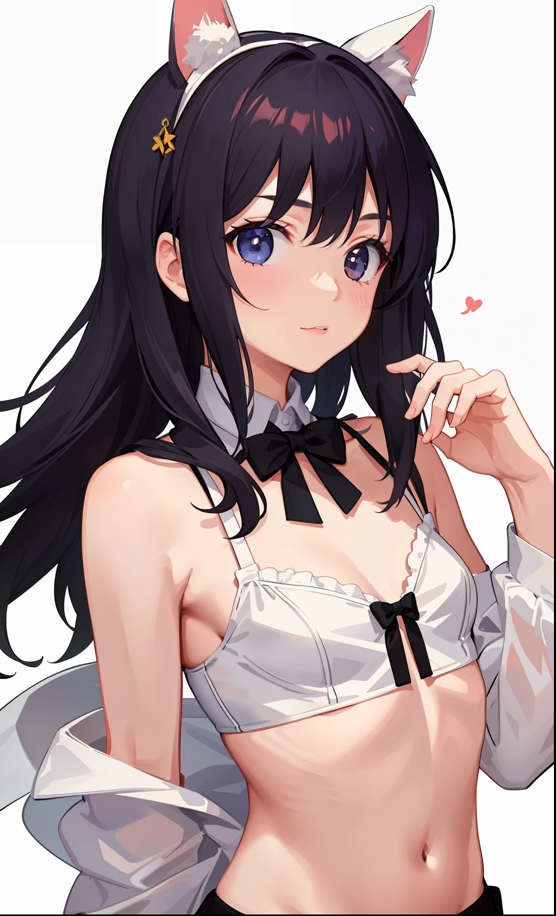 1girl in、Cute underwear、cute little、Upper body portrait、
