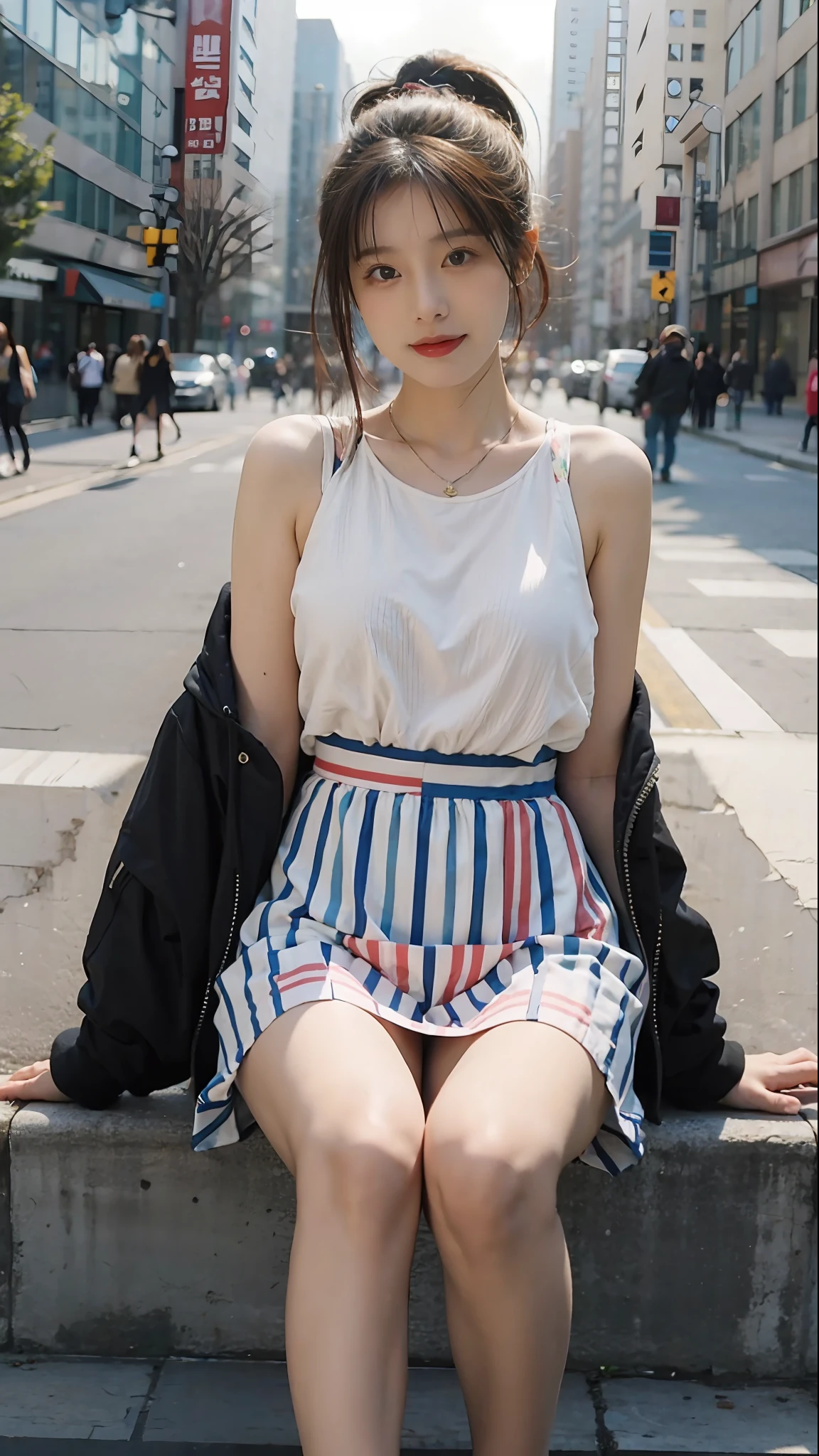 best qualtiy,tmasterpiece,超高分辨率,(realisticlying:1.4),1girll,Long legs,full bodyesbian