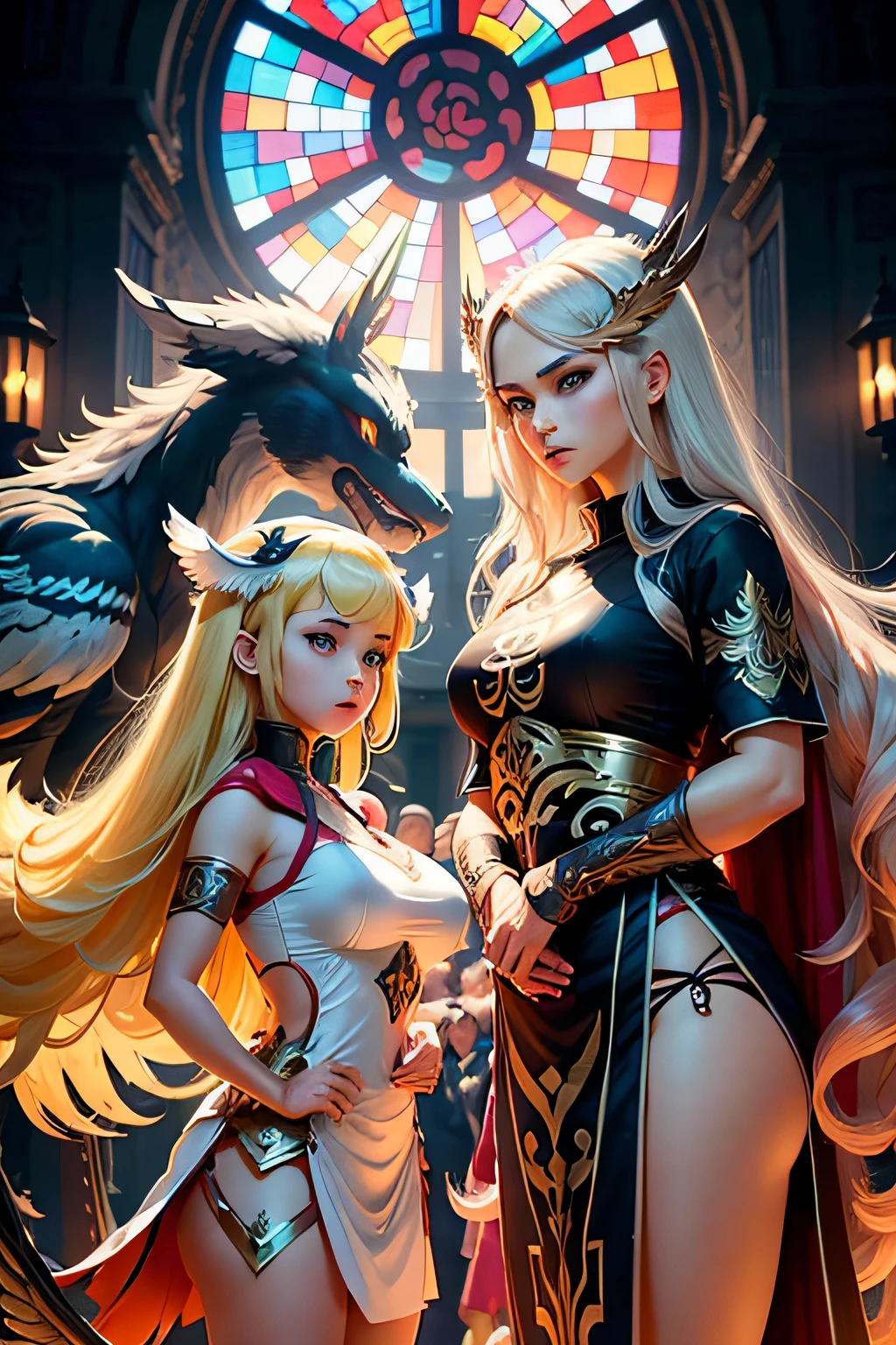 Pokémon style,coordination,对称,mythological beasts,grain,Pattern,anime big breast,2d,high high quality,valkyrie,saintess,Holy Church,Need,tmasterpiece --auto