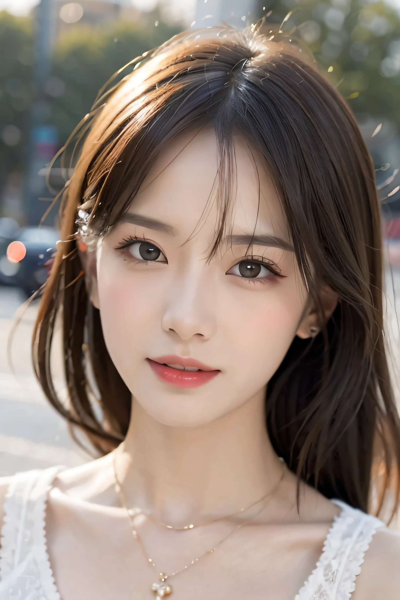 Random posture,1girl,seduce,  beautiful breasts, lips, realistic, photo_\(medium\), solo, (masterpiece),(photorealistic:1.3), ultra-detailed, (high detailed skin:1.2),(best quality:1.0), (ultra highres:1.0), (ulzzang-6500:0.3), beautiful and clear eyes, delicate necklace,sunshine, (beautiful detailed makeup), (sexually aroused blushing heavy breathing:1.0), (soft glow bloom:0.5),