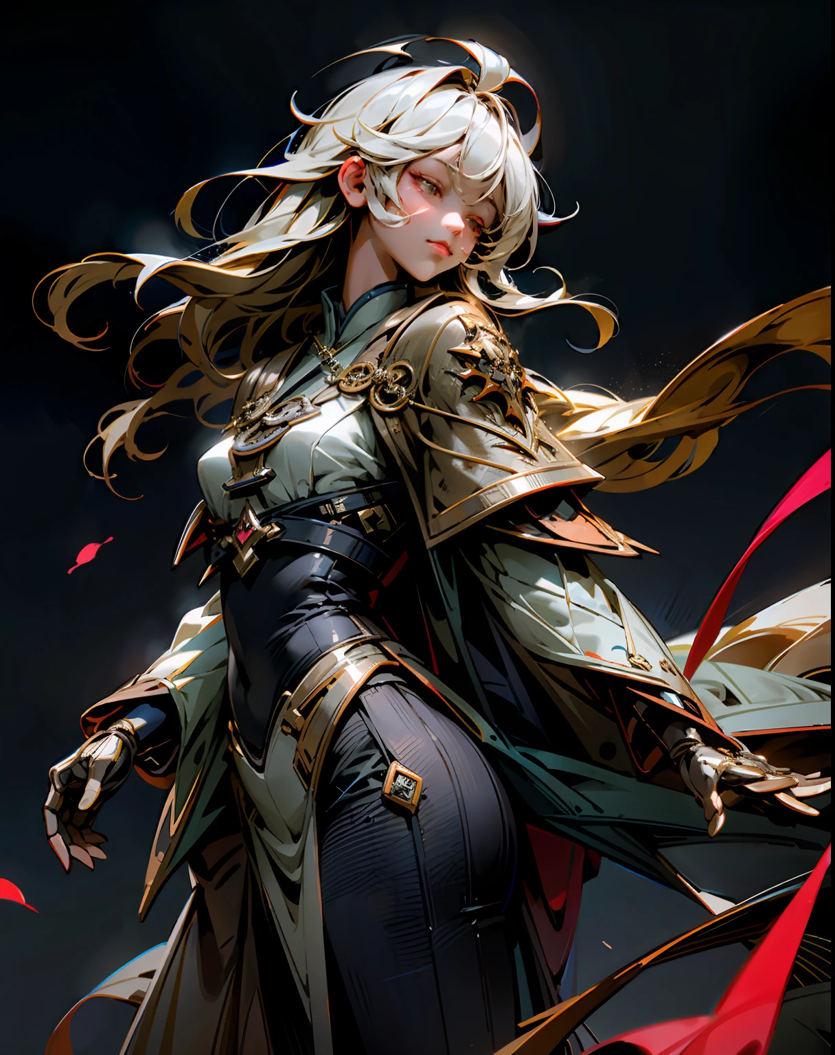 tmasterpiece， Best quality at best， high high quality， （afofuturism：1.1）， （Cyberpunk costumes），eyes glowing， 电影灯光， （Exquisite future）， Beautifully and beautiful， ultra - detailed， The composition is great， floatking， depth of fields， （VerydetailedCG，Unity 8k壁纸）， （Beautiful detail background）， Beautiful hair details， dramatic lights， GOGETTA， mechs，best qualtiy，超高分辨率，Photorealistic and realistic