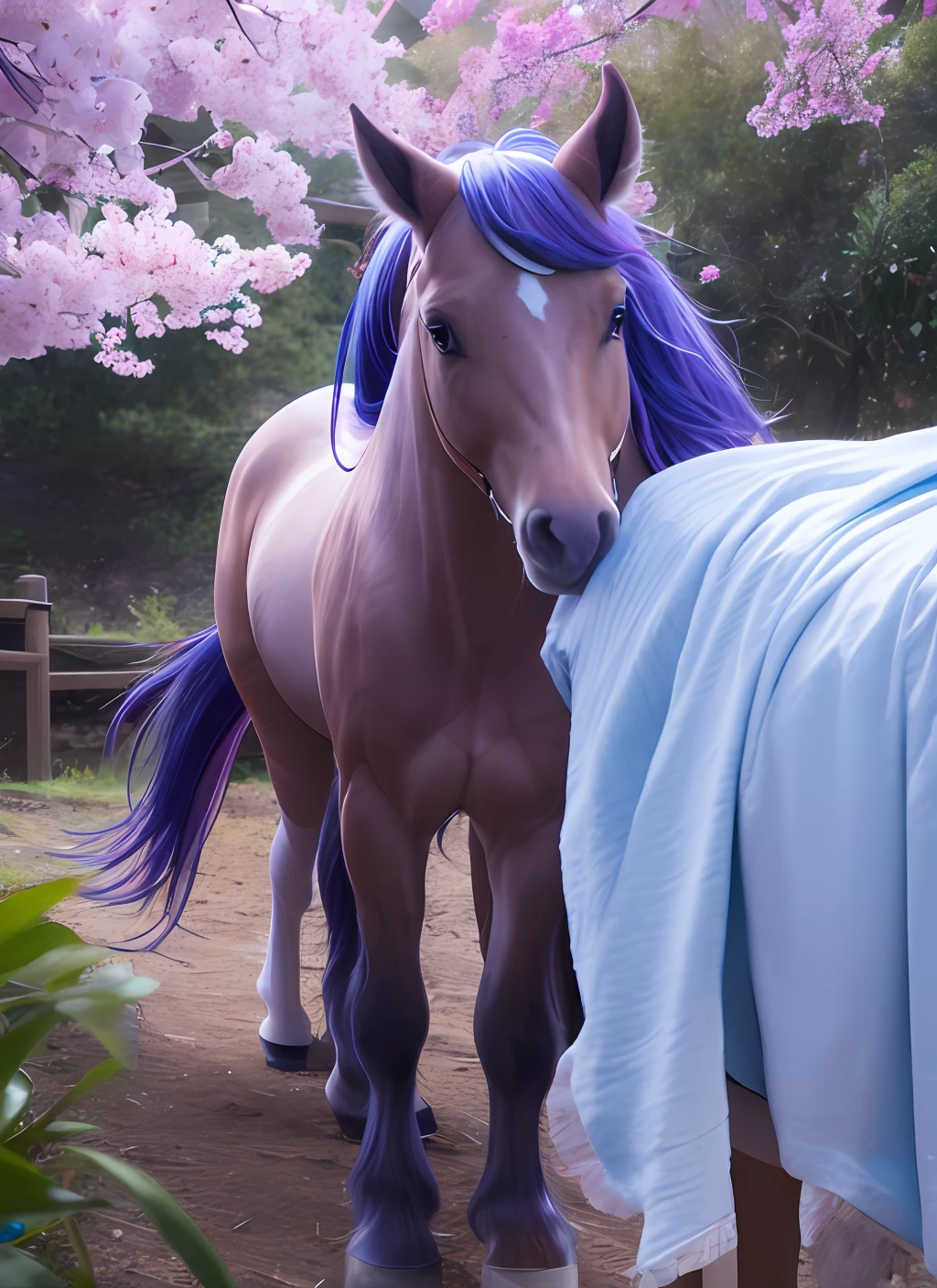A realistic photo of the My Little Pony Twilight Sparkle character