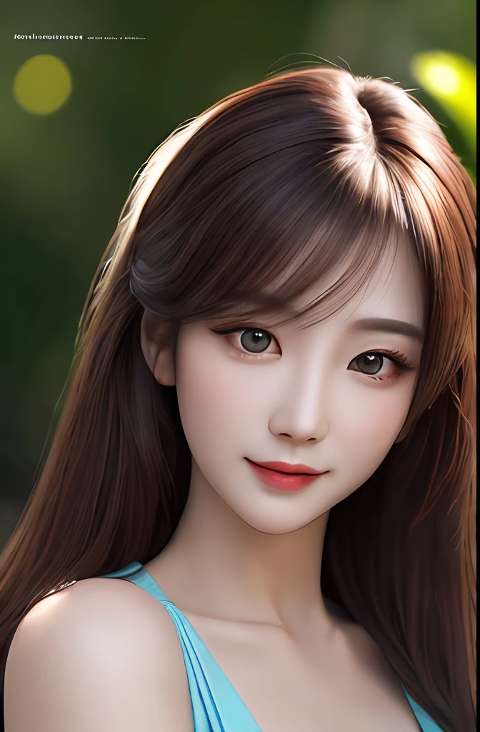 Very detailed eyes, very detailed face, very beautiful woman, best quality, super detailed (photorealistic), very delicate and beautiful legs, beautiful red eyes, absurdity, very detailed facial happy expression, professional illustration, shy, ff Mai Shiranui,super big breast,brown hair,long hair
