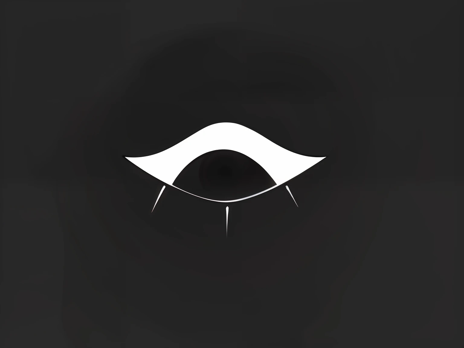 Pitch black background,A huge eye was staring