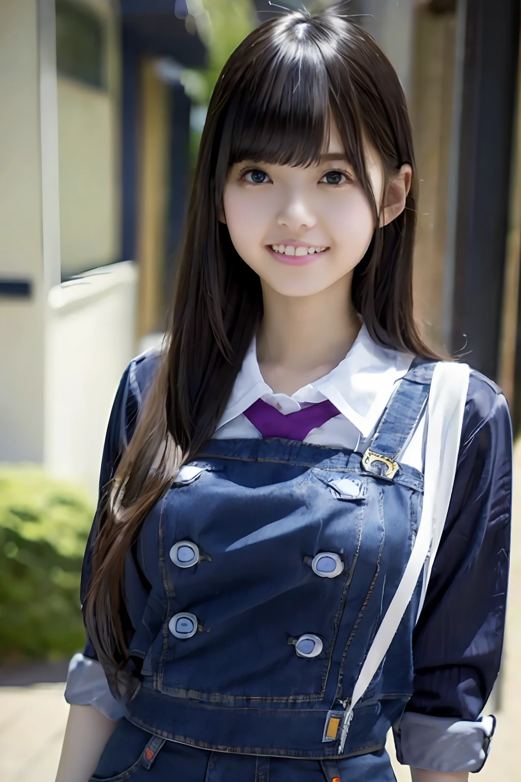 elementary student、1a person、denim、JINS、Scary smile、Classroom、posterior view、Sexual curiosity is overflowing、tits out、Full view of pants、tits out