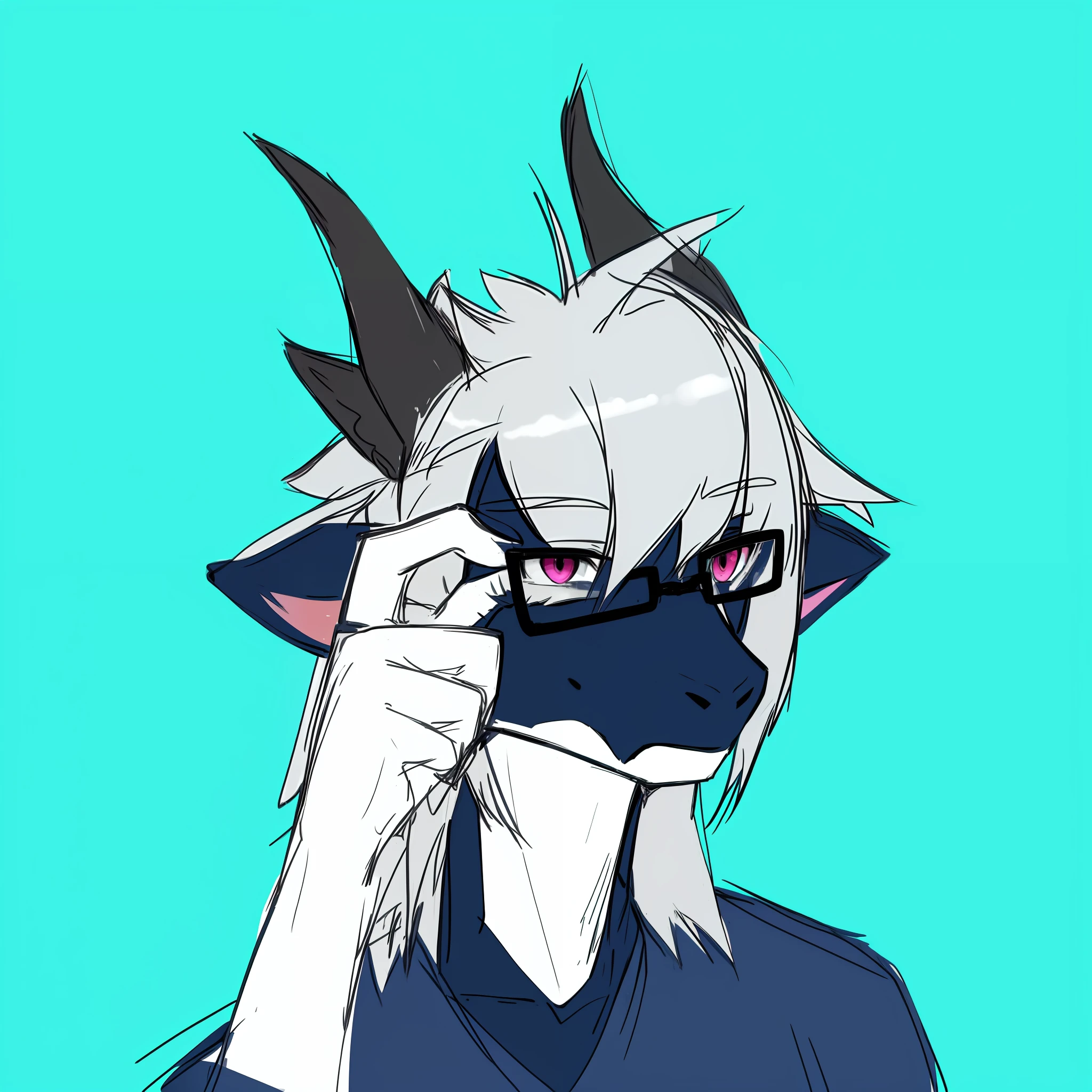 anthro dragon,drak,hairy pubic,eye glass,Hands with glasses,Elaborate Eyes,Pink eyes,banya