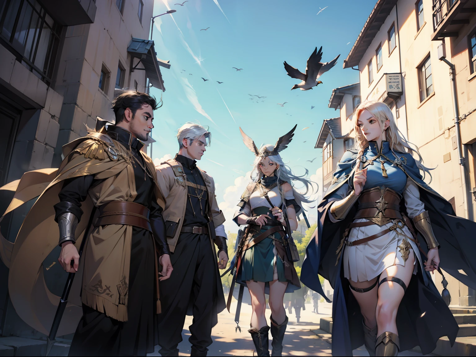 A group of Valkyrie gods are on the way