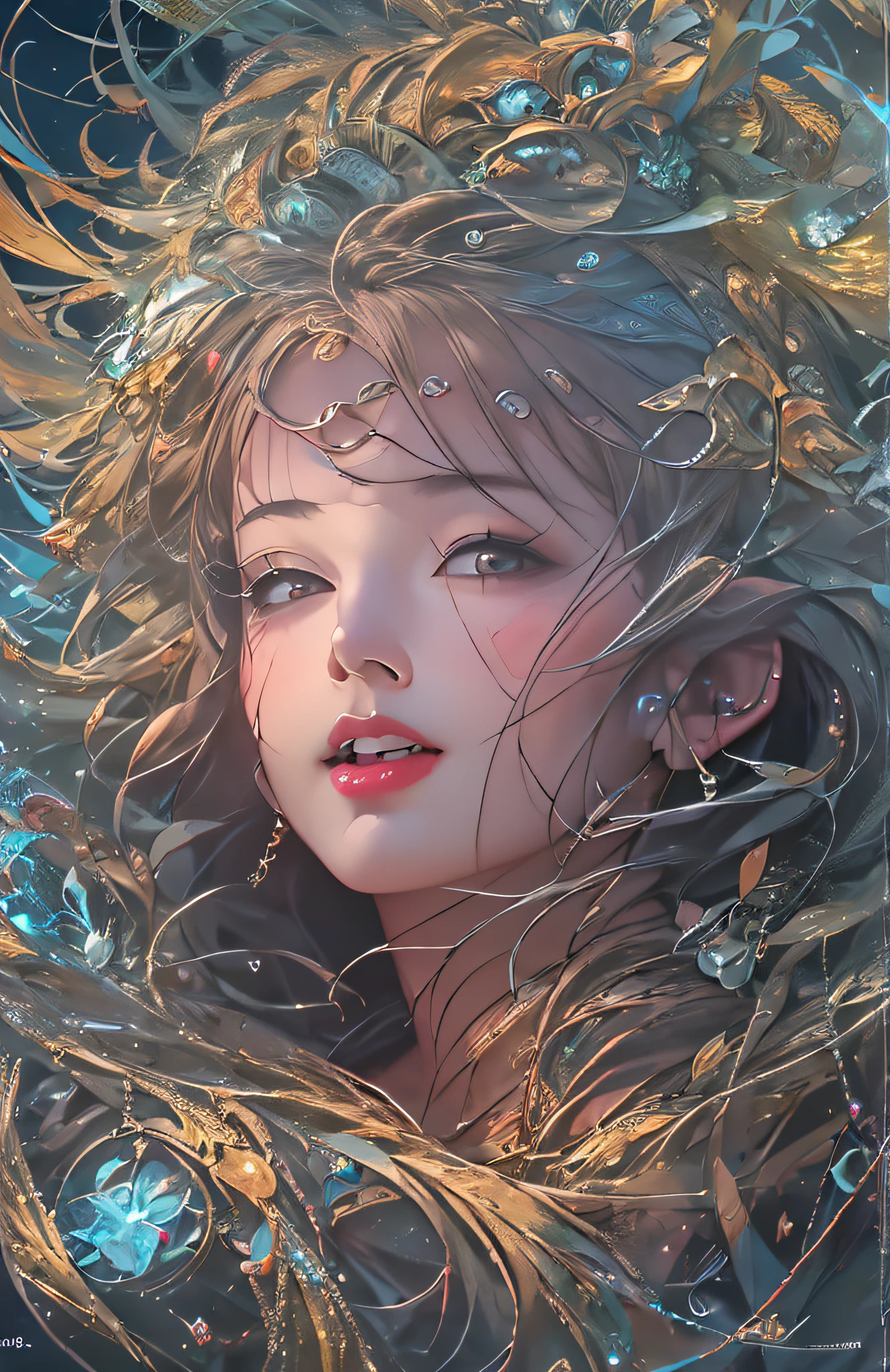 (masterpiece, top quality, best quality, official art, beautiful and aesthetic:1.2), (1girl), extreme detailed,(fractal art:1.3),colorful,highest detailed
