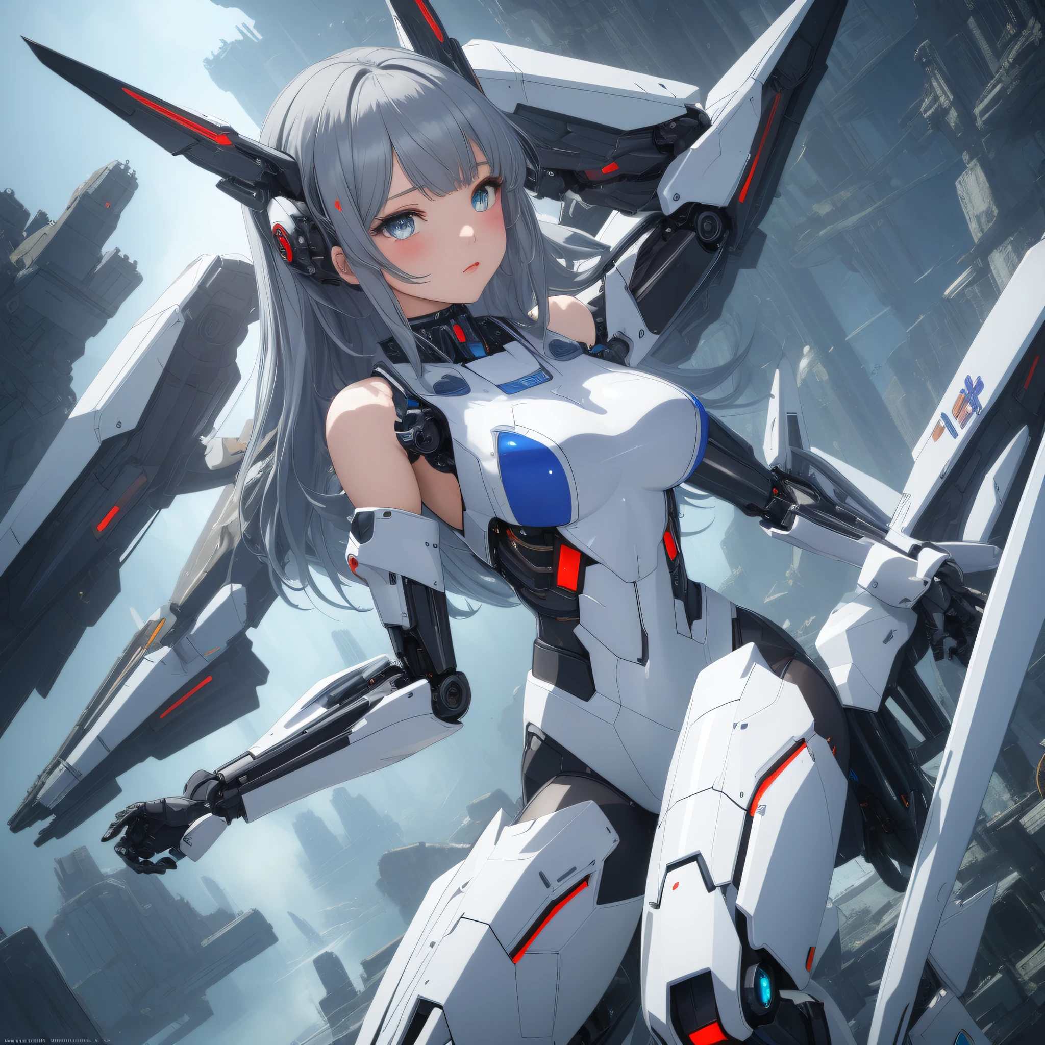 (masterpiece), best quality,{full body},((1 girl)),((beauty detailed eye)),{mecha,huge_filesize},(bare shoulders),science fiction,highly detailed,illustration,extremely detailed CG unity wallpaper,submerge,cinematic lighting,dramatic angle,{{beautiful face}},posing,caustics,fine water surface,,Mechanical wing,Metal wings,Mecha wing,{mecha clothes},robot girl,beautiful detailed face,