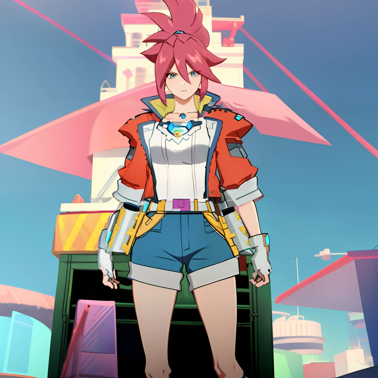Mecha High ponytail girl