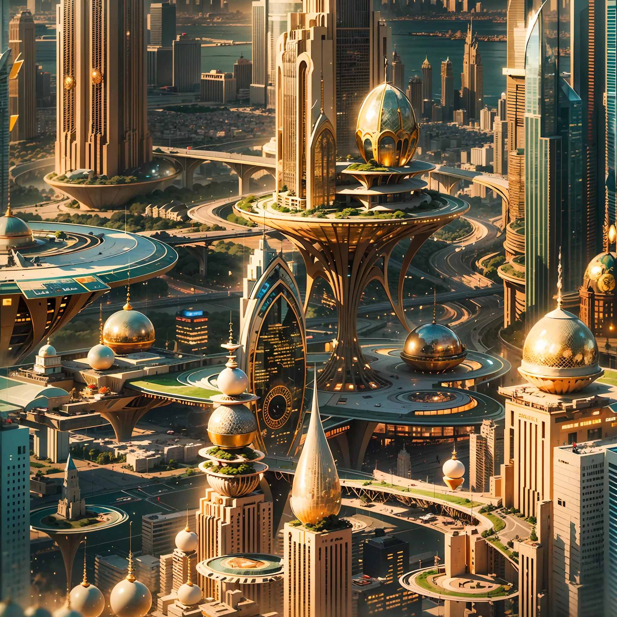 Enter a fascinating vision of the future through captivating futuristic imagery of the city of Dubai. The towering giant skyscraper is decorated with gold ornaments and a smooth glass curtain wall,pierce the sky, The vibrant lights of the city that never sleeps. In the midst of a bustling cityscape, An iconic giant pyramid-style high-tech building, Its architectural marvels are enhanced in a futuristic style. When the hovercar glides easily through the air,The city is full of life,Full of life。,Full of life。,Full of life。,Full of wealth。,Full of luxury。,Full of technology。。, State-of-the-art technology blends seamlessly with traditional Arabian luxury urban structures. This stunning work of art, Use Pixai to bring powerful AI models to life, Show the limitless creativity and possibilities of our imagination. Experience the future of the cityscape at Pixai,Immerse yourself in a visionary world of art