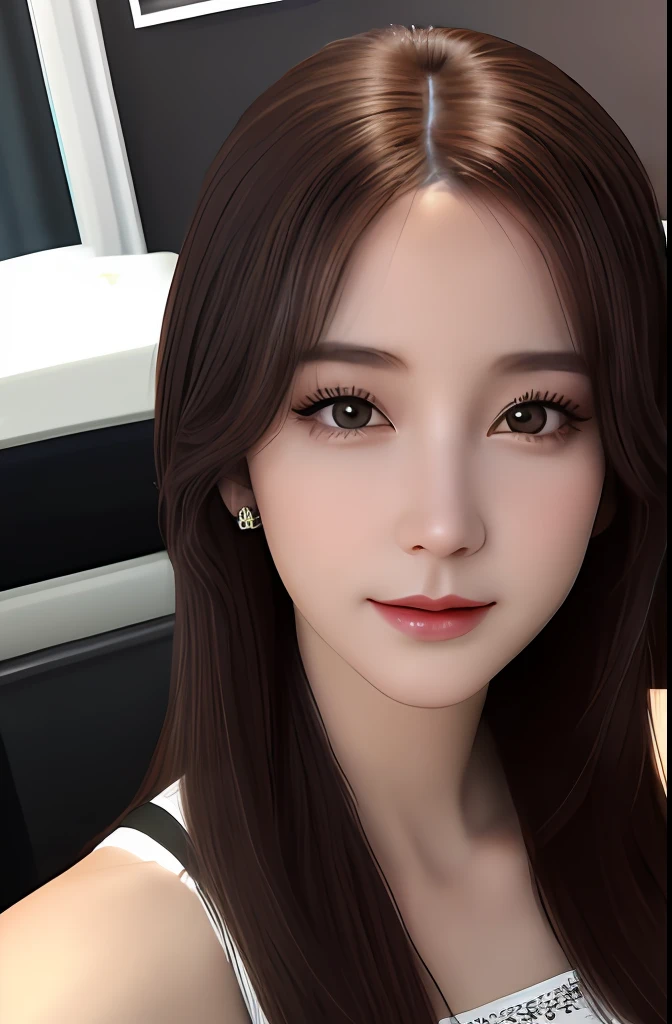 Very detailed eyes, very detailed face, very beautiful woman, best quality, super detailed (photorealistic), very delicate and beautiful legs, beautiful black eyes, absurdity, very detailed facial happy expression, professional illustration, shy, ff Tifa,brown hair,doggystyle,nfsw