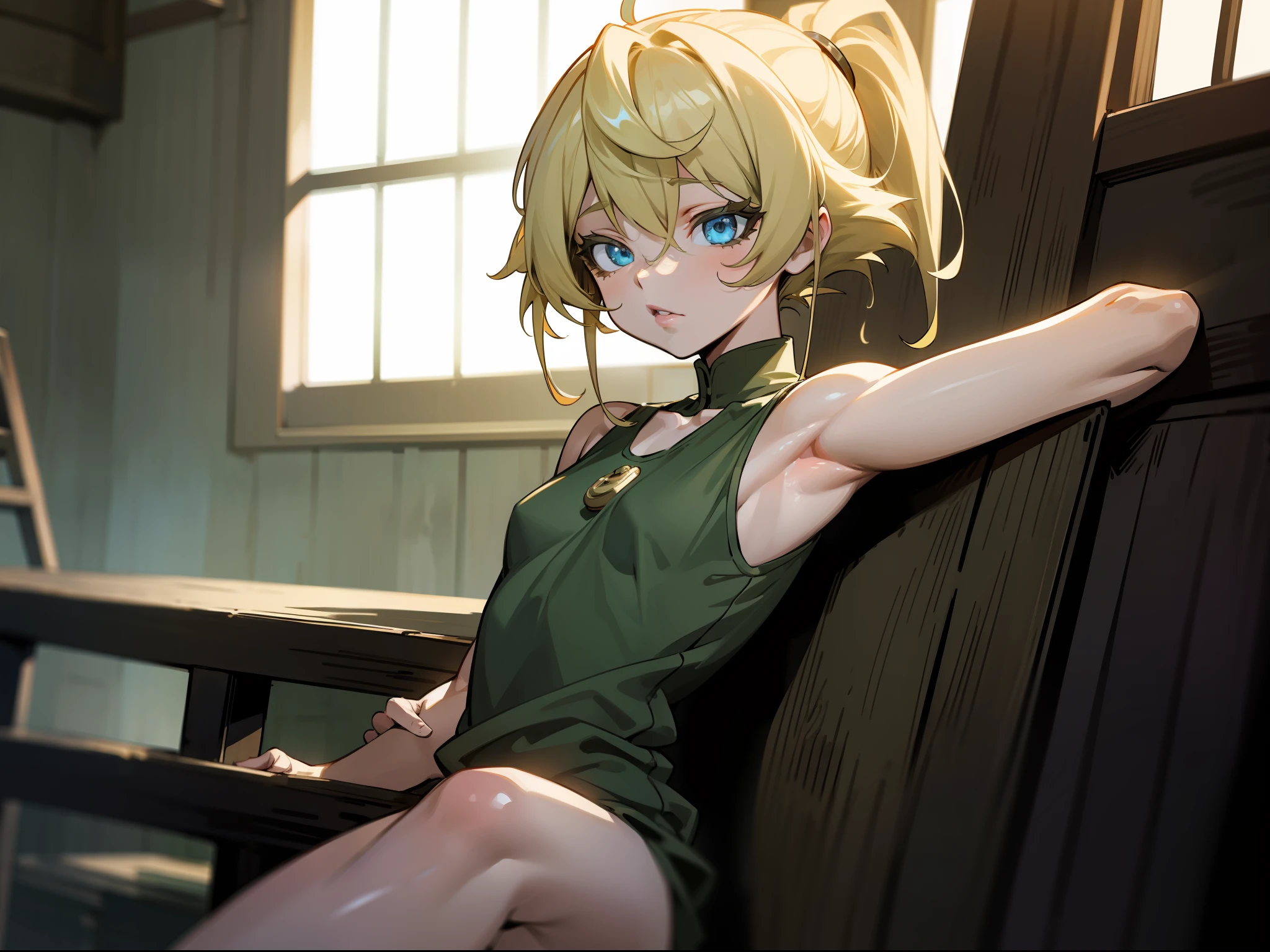 Tanya von degurechaff, Tank top, armpit, no pants, inside the barracks, lots of men, touching her breasts,masterpiece, Top quality, Ultra high definition, Maximum resolution, Very detailed, Clean skin, Anime