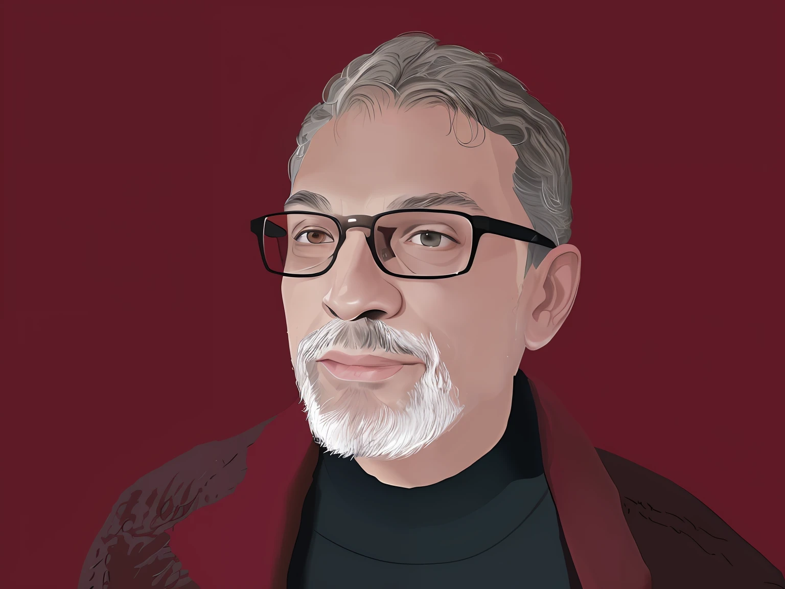 There is a digital painting of a man with glasses and a beard, Portrait NFT, Digital illustration portrait, high quality portrait, Digital Art Illustration, digital portrait, digital art. @Mariomaniacdude, digital art portrait, illustration de portrait, inspired by Oswaldo Viteri, Detailed illustration portrait, in style of digital illustration, Tony Sart very detailed