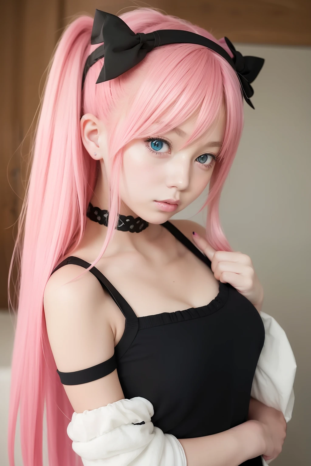 anime girl with pink hair and blue eyes with a pink bow, Detailed Digital Anime Art, kawaii realistic portrait, portrait of cute anime girlbabes, detailed portrait of an anime girl, anime style portrait, Stunning anime face portrait, Portrait Anime Girl, portrait of cute anime girlbabes, portrait of anime girl, Beautiful Anime Portrait, anime portrait, anime style 4 k, portrait of cute anime girlbabes
