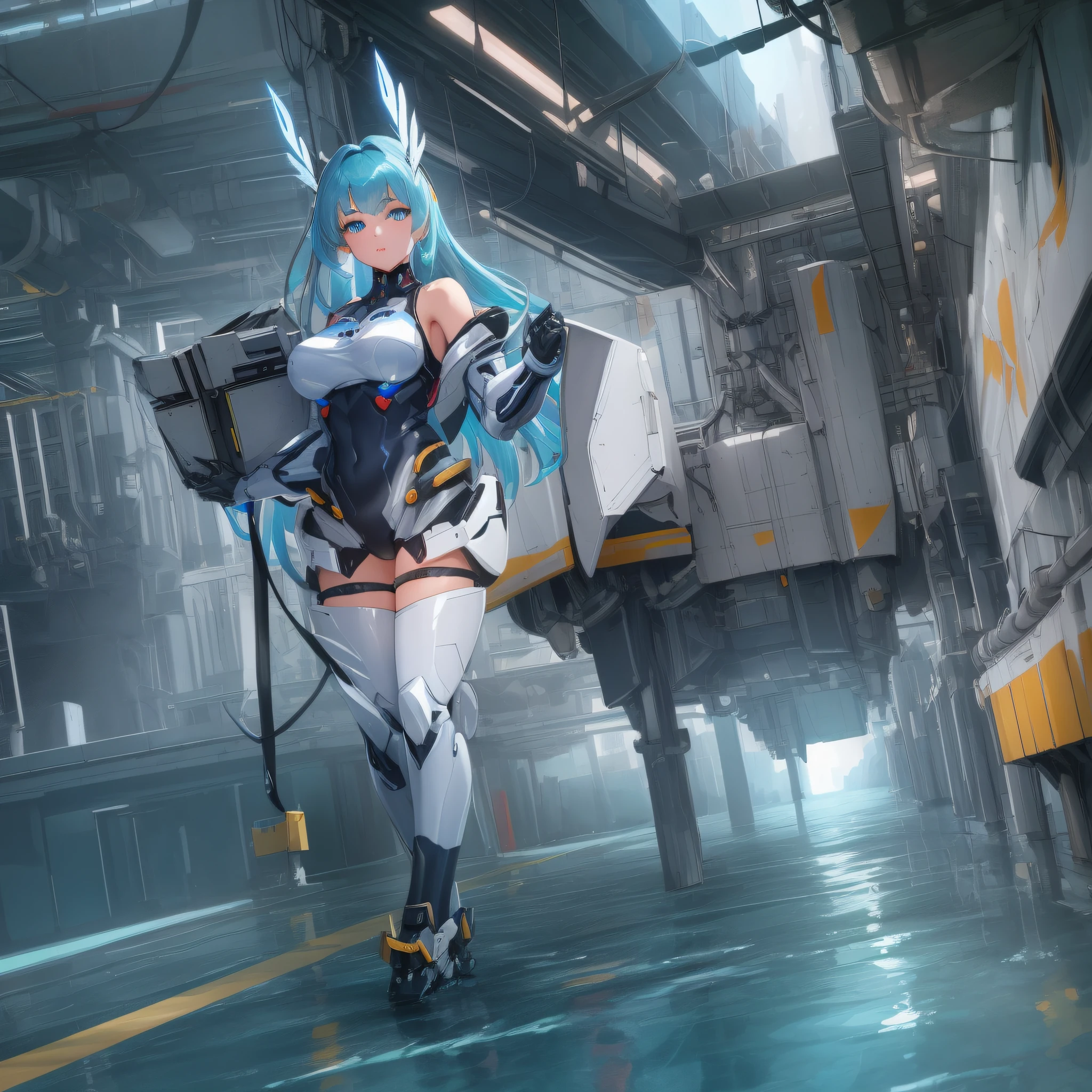 (masterpiece), best quality,{full body},((1 girl)),((beauty detailed eye)),{mecha,huge_filesize},(bare shoulders),science fiction,highly detailed,illustration,extremely detailed CG unity wallpaper,submerge,cinematic lighting,dramatic angle,{{beautiful face}},posing,caustics,fine water surface,,Mechanical wing,Metal wings,Mecha wing,{mecha clothes},robot girl,beautiful detailed face,