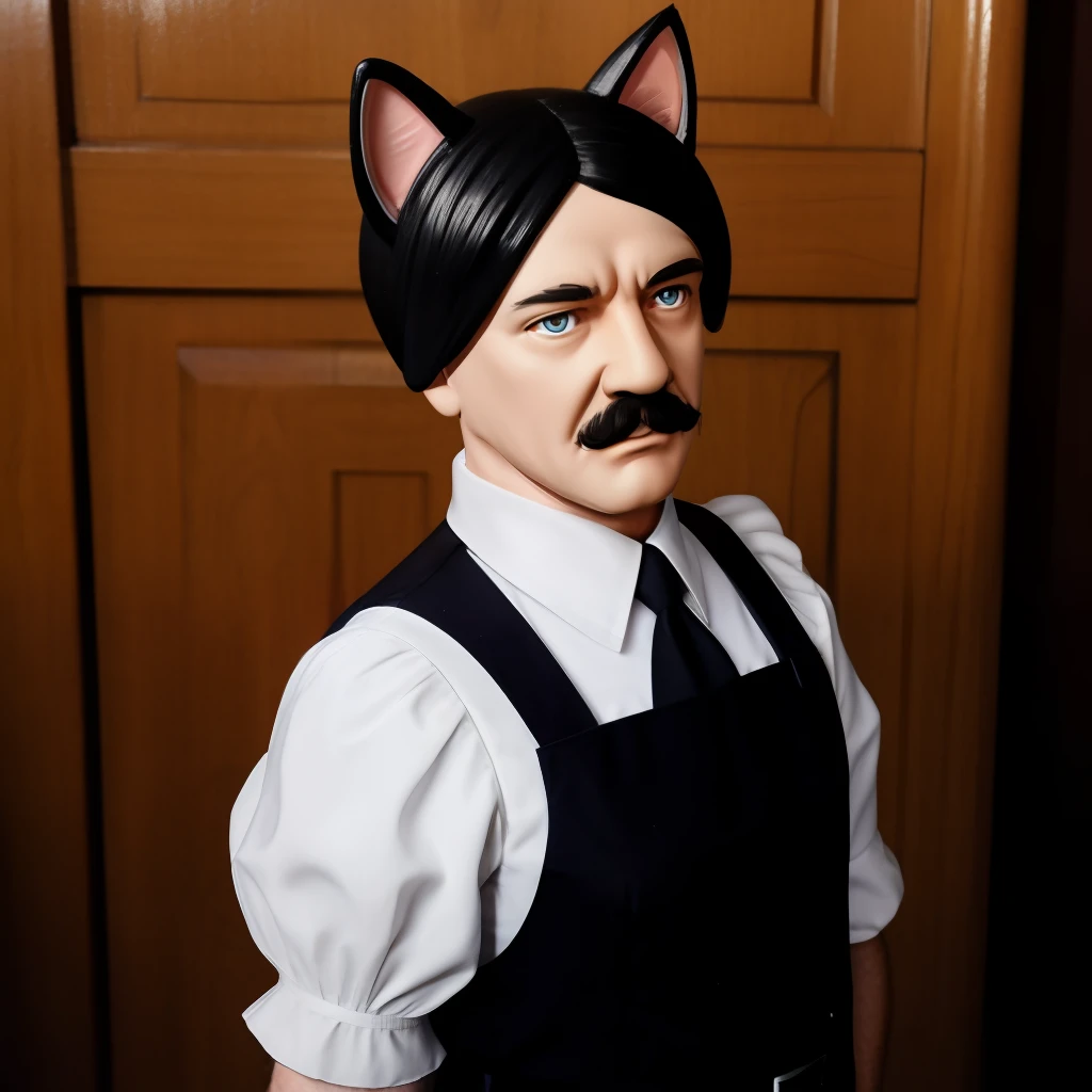 Adolf hitler，cat ear，adolable，the maid outfit，German Guide，