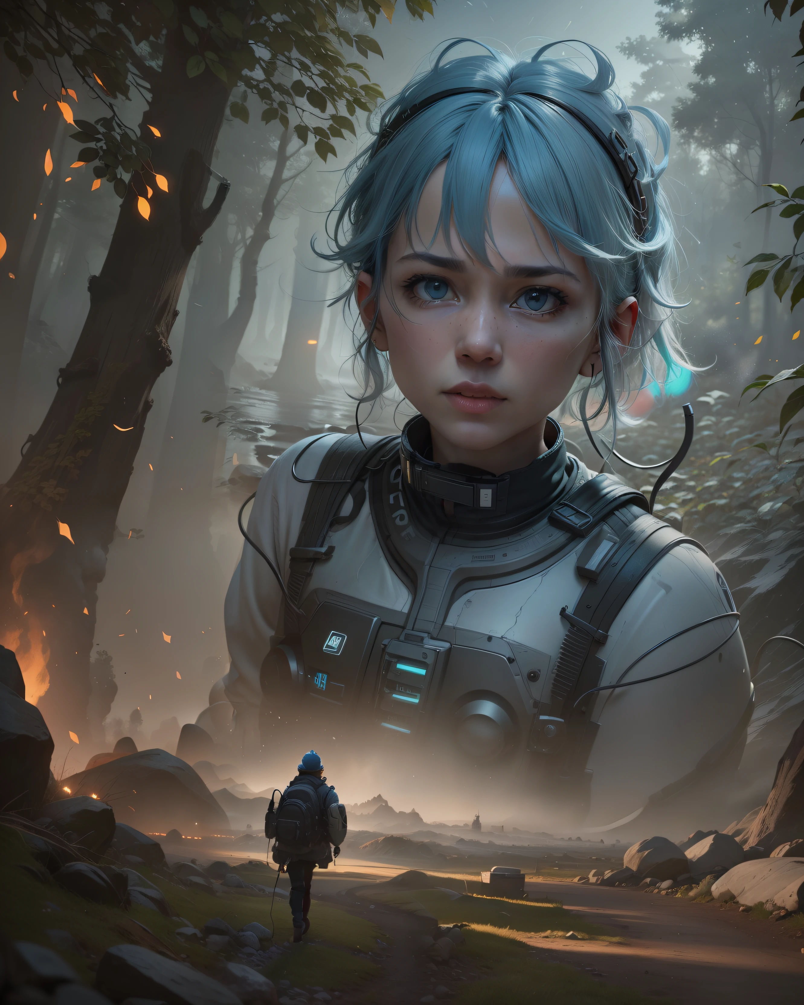 Create the sane image in 8k, add colours and light to it.