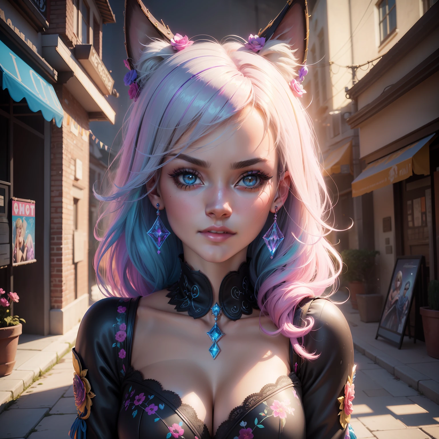 Epic professional digital art of sweet eyes, accent lighting, painted, intricate, detailed, cheery, fun, effervescent, by Nestor Benjumea, Lisa Frank, Jack Daly , epic, stunning, gorgeous, much wow, much detail, cinematic, masterpiece, octane render, rim light
