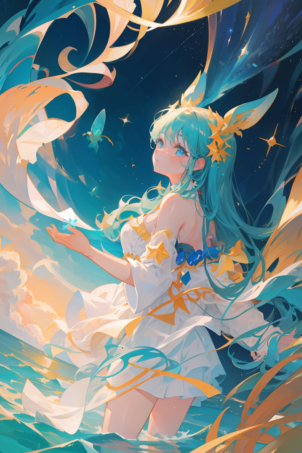 "There are thousands of stars，The sea is a palace。”
"It shines so strongly，I would love to be discovered，
Whether insects or animals，It's all because you want to be discovered。”
"What about them，It was raised by dugongs。”