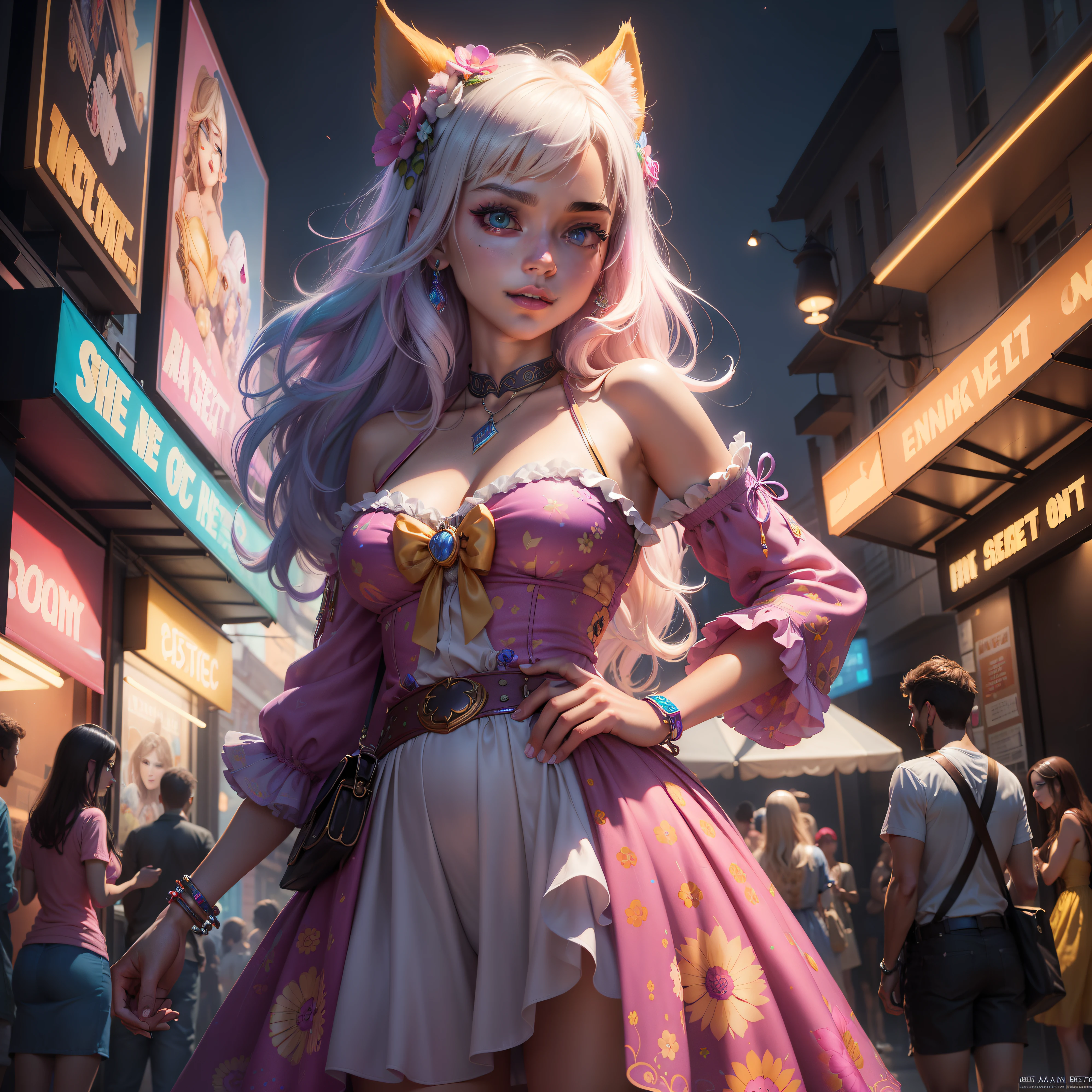 Epic professional digital art of sweet eyes, accent lighting, painted, intricate, detailed, cheery, fun, effervescent, by Nestor Benjumea, Lisa Frank, Jack Daly , epic, stunning, gorgeous, much wow, much detail, cinematic, masterpiece, octane render, rim light
