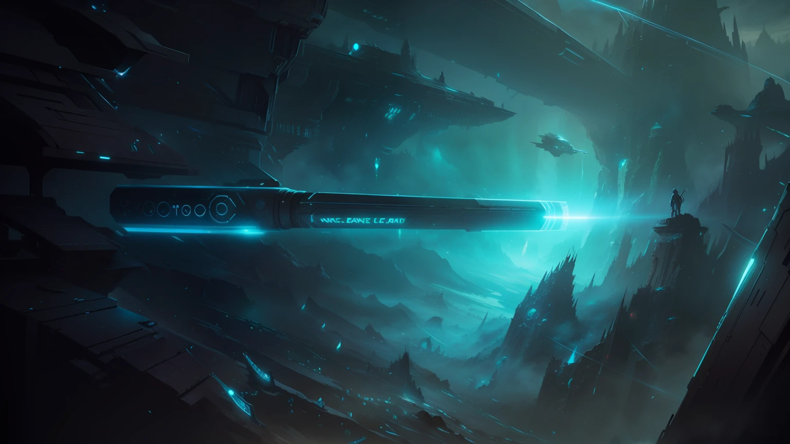 Fantasy landscape game sci-fi pen