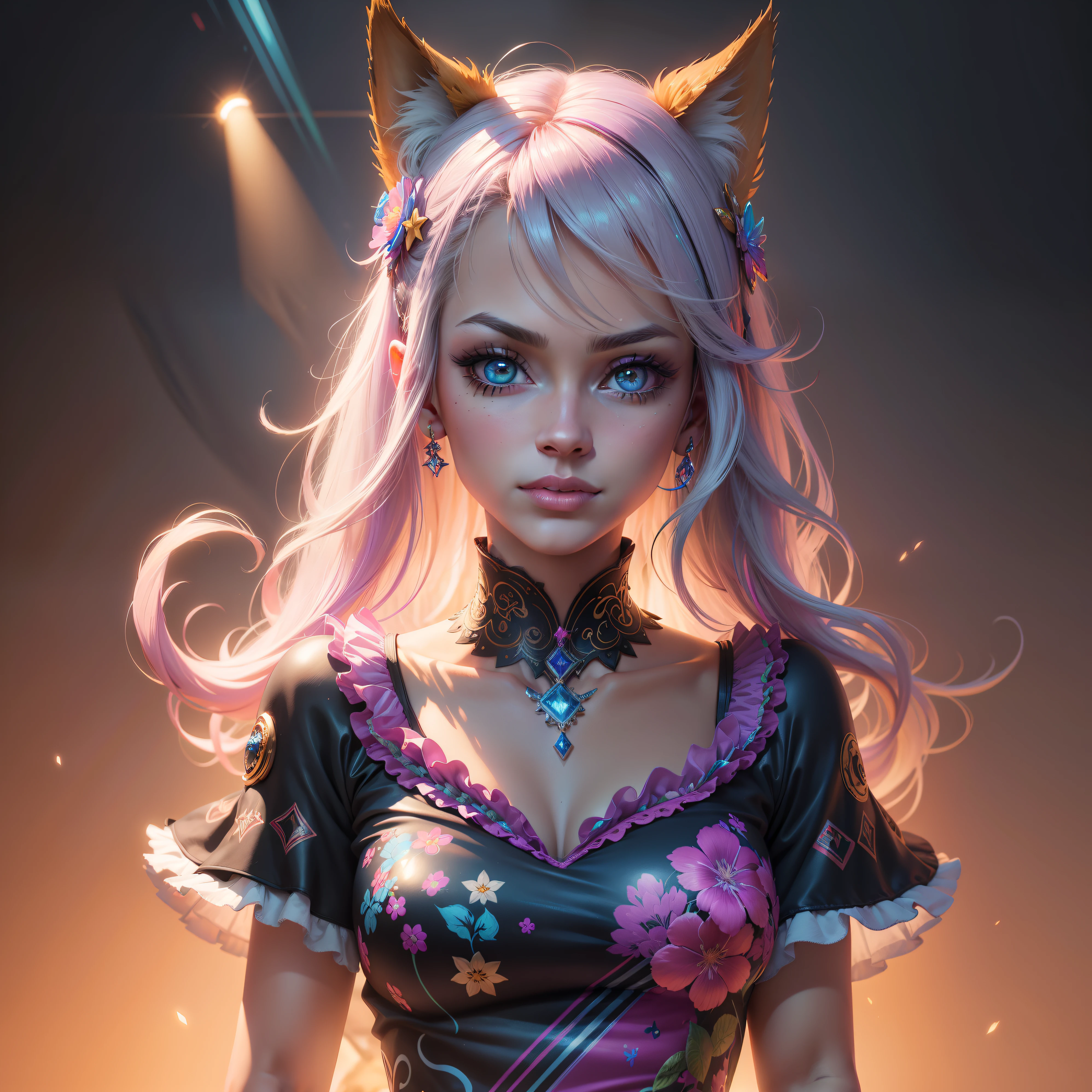 Epic professional digital art of sweet eyes, accent lighting, painted, intricate, detailed, cheery, fun, effervescent, by Nestor Benjumea, Lisa Frank, Jack Daly , epic, stunning, gorgeous, much wow, much detail, cinematic, masterpiece, octane render, rim light