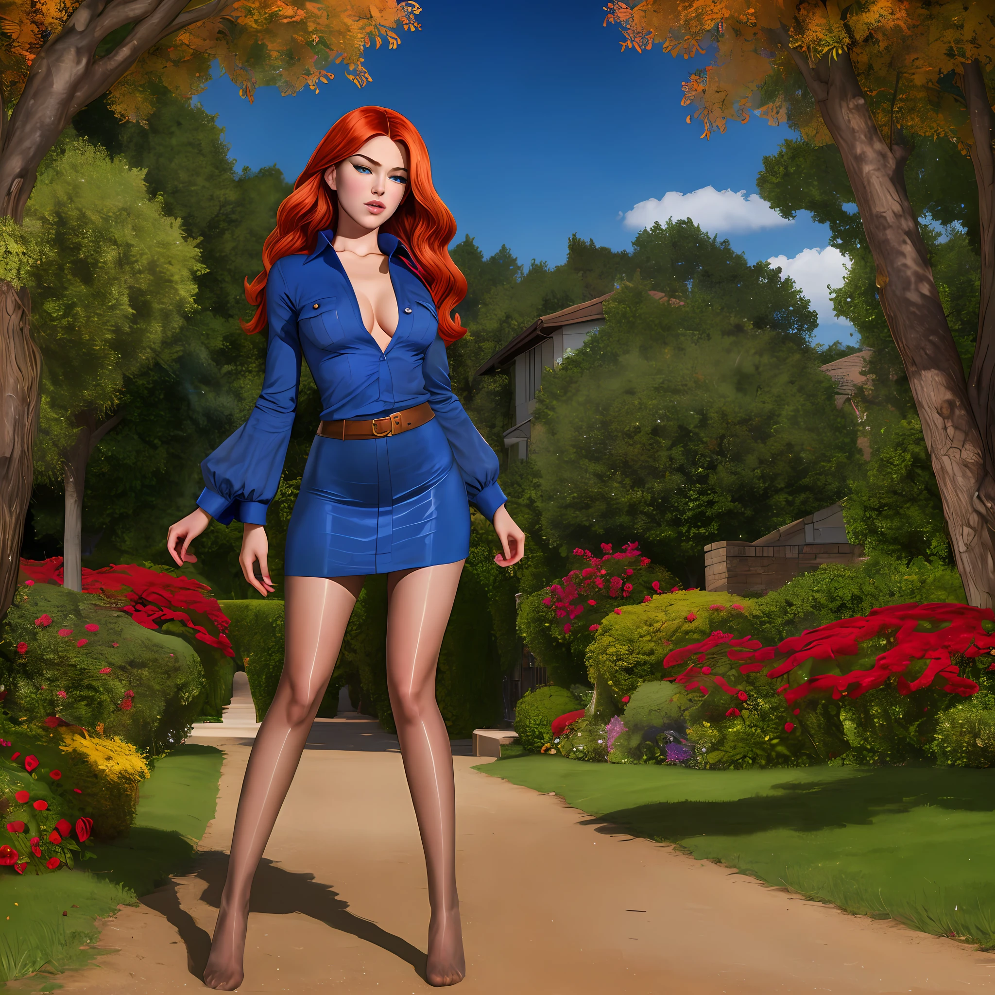 Full body view, feet in view, daphne Blake, solo, stripper, red hair, dark blue eyes, detailed face, short skirt, pantyhose, no shoes
([Julianne Hough|Megan Fox|Christina Hendricks]:0.8), (puffy lips :0.9),
masterpiece, professional, high quality, beautiful, amazing, gothic, Getty Images, miko, giant,
photoshoot, 4k, realistic, detailed background, abhorrent, real life, by Walter Beach Humphrey, by Pierre Bonnard,