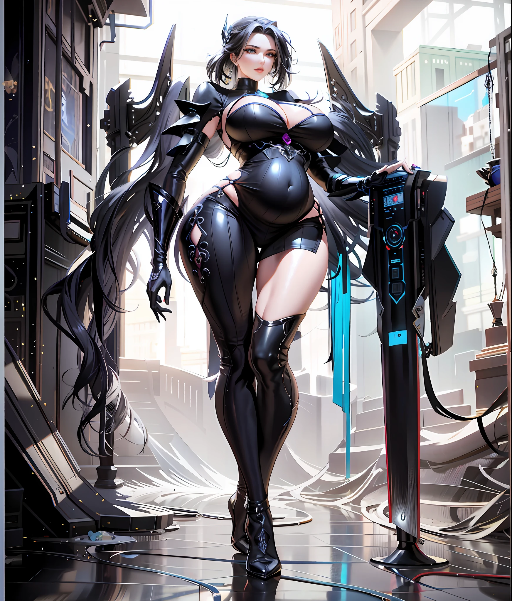 (CG Unity 32K wallpaper in extreme detail,tmasterpiece,Highest image quality),(Delicate light and shadow,The picture is highly dramatic,Cinematic lens effect),(Extremely detailed, Underground parking, filigree, slightly fat big breasts, plumw, Bigchest, large tities, M cup, Raised sexy, Sexy turtleneck skinny latex coat, Sexy latex leggings,Sexy skinny turtleneck dress, Sexy tight deep V evening dress,Refined face, largeaperture, Close-up of people), CGsociety masterpiece,Amazing CGsociety,Deviantart ArtStation CGSCOSIETY,8K high quality detailed art,Guviz-style artwork,beautiful fantasy empress,Dawn CGSOCIETY,8K, Amazing artwork, Beautiful woman in detail defined body,Perfectly defines a woman's hip-leg ratio in detail,Bigboobs,Big breasts Thin waist,Buttock augmentation,Attractive standing posture,Lewd expression,Exposed lower body,Chest rubbing,Thigh room,(pierced navel), Pose, bad-girl, Young woman, Tattooed, Fat buttocks, Sweat, Lack of concentration, Be red in the face, long leges, The cleavage protrudes,Nipple rings, Forced ring, Thin waist big ass, Execution, Dog leashes,The buttocks are round and swollen,Beautiful cybernetics,A masterpiece of muscle reality,Perfect illuminated perfect body perfect face realistic facial features heavy breasts,Dangling breasts,Sexy star pose,(RAW photos, top-quality,Unbeatable masterpiece,Ultra-realistic 16k CG,Perfect artwork,),(Top quality,8K,32K,1个Giant Breast Girl,Bigboobs,Perfect body proportions,Protruding chest,),Super detailed face,Confused eyes,Goddess posture standing,Alluring,The expression is excited,true to life,Lewd expression,Big breasts Thin waist, a plump buttocks, Erotic tattoos,long leges,thigh gap,Excess meat,bloated,Noble lady,Celebrity,Random Body Pose Actions,(One of seven random colors of clothing),Pregnant belly,