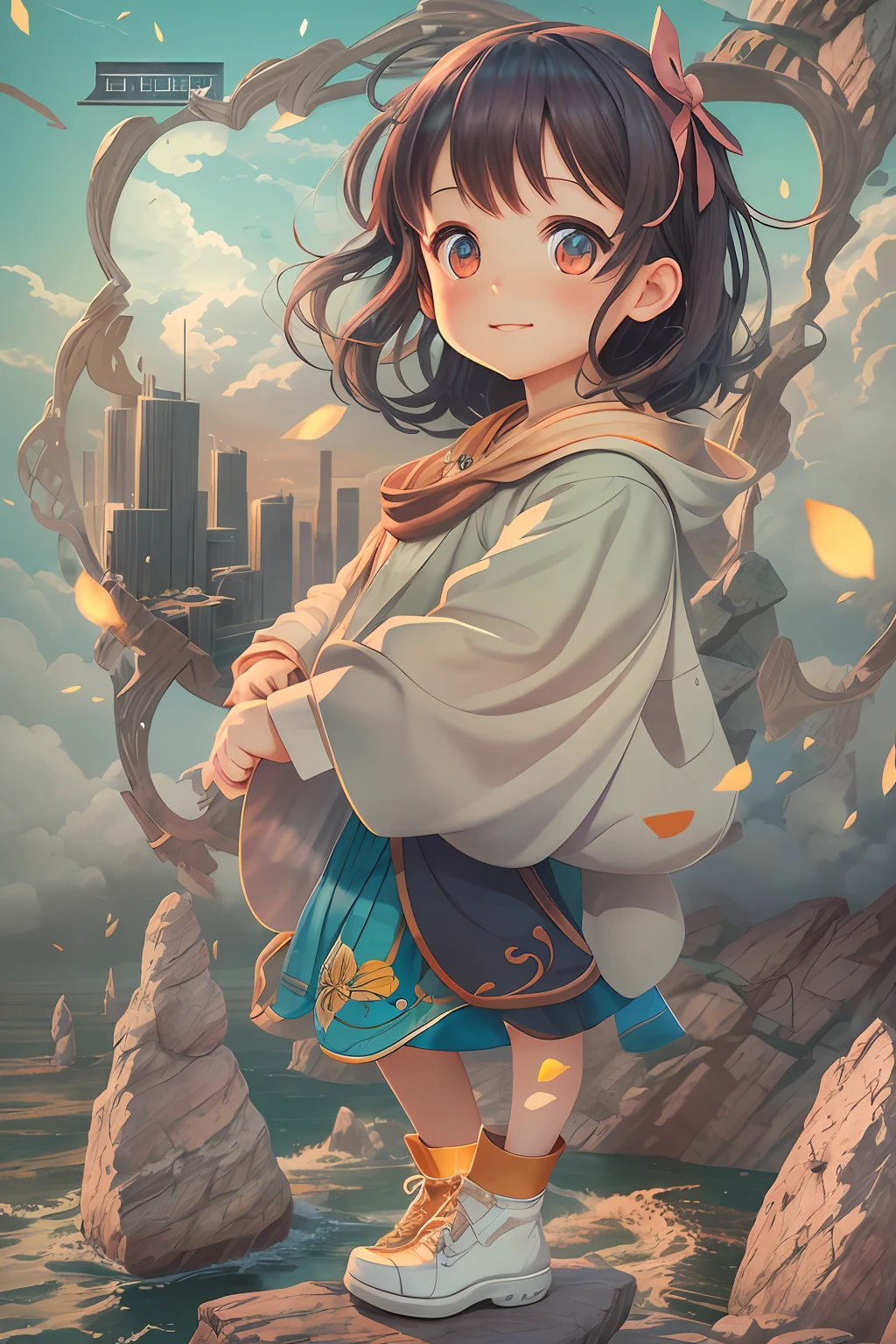 dynamic viewing angle,(levitating:1.5),(A city floating on huge rocks floating in the air:1.3),mirai,(Thick clouds under the rocks:1.4),in style of hayao miyazaki,Rejoice,Perfect quality,Clear focus(Clutter - home:0.8), (tmasterpiece:1.2), (realisticlying:1.2) ,(Bokeh:0.5), (best qualtiy), (detailedskin:1.3) ,(complexdetails), (8K), (detailedeyes) ,(Sharp focus),,(having fun),(Award-winning digital artwork:1.3) af (sketching:1.3),(with dynamism:1.3),studiolight,Theme