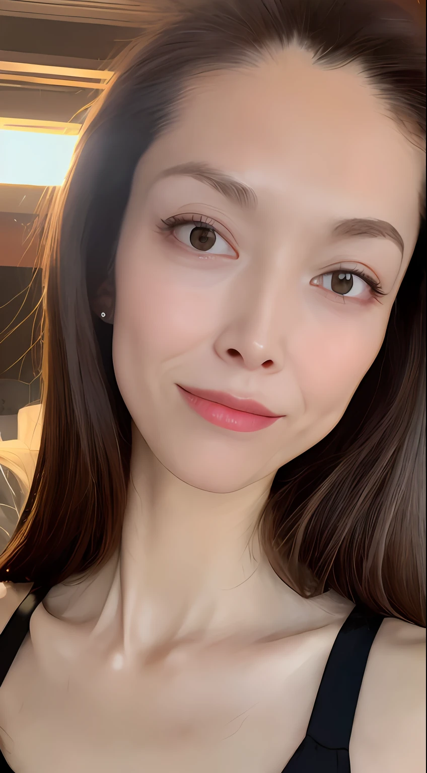 ((Realistic lighting, Best quality, 8K, Masterpiece: 1.3)), Clear focus: 1.2, 1girl, Perfect Figure: 1.4, Slim Abs: 1.1, ((Dark brown hair)), (White crop top: 1.4), (Outdoor, Night: 1.1), City streets, Super fine face, Fine eyes, Double eyelids,