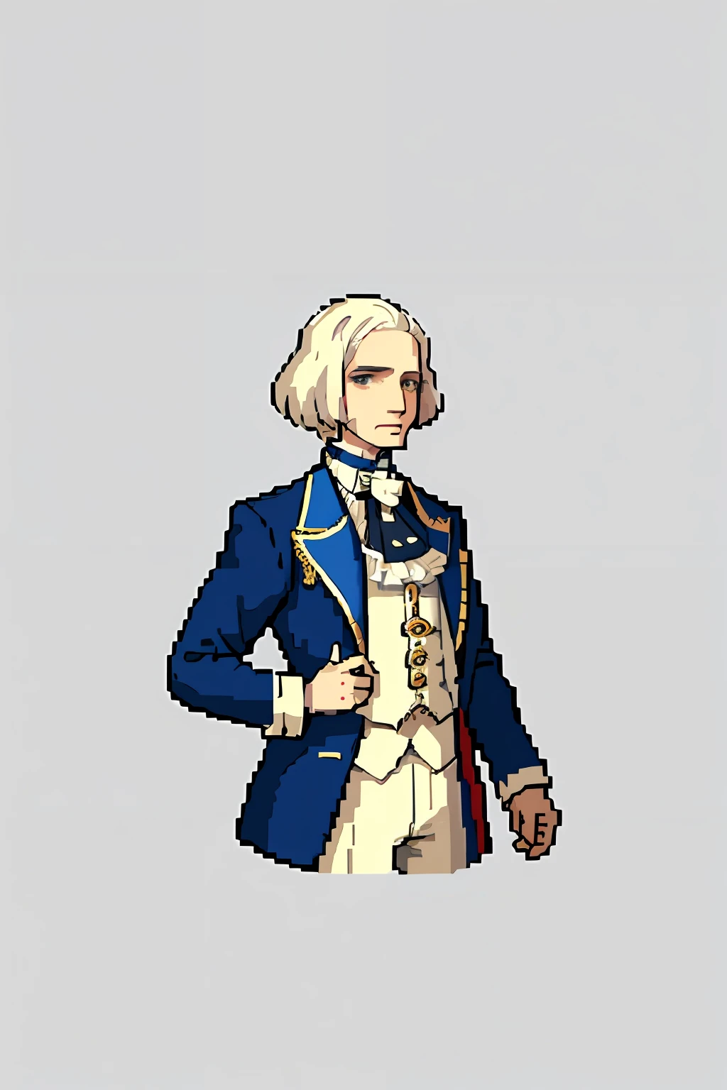 pixel, pixel art, 1man, George Washington, tuxedo