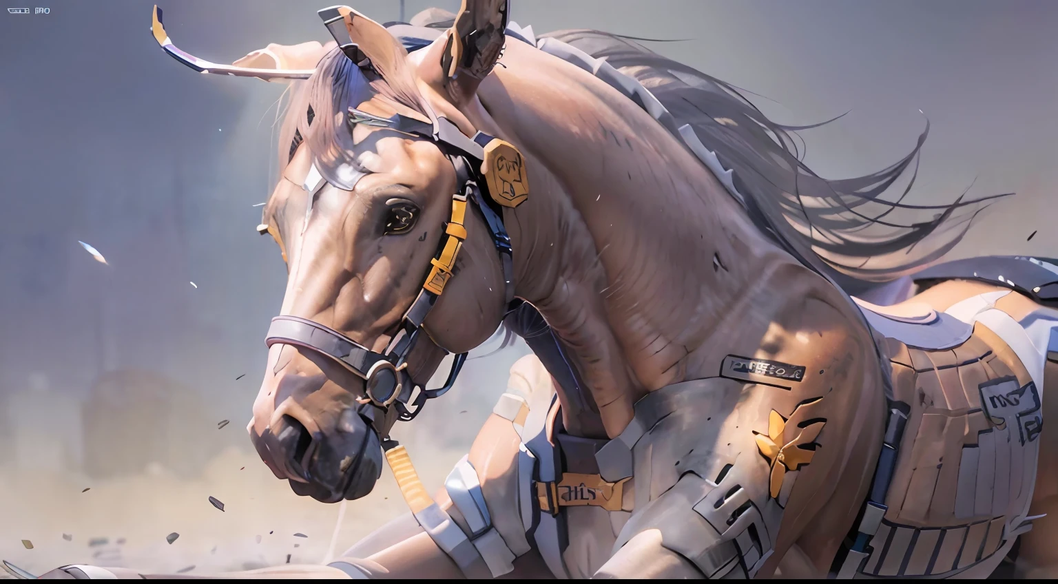 A female centaur,She is famous in the multiverse,She is both a female centaur, half human, half horse, half horse,It is also a female Yingzhao。She blends both images,The first is the head of a horse/neck/Shoulder these parts,After feminization,The upper body transforms into a beautiful female human,Female, half-centaur, half-human, half-horse, half-human,The second is the waist of the horse/hason/gluteal/Legs feminine,Female half-horse with beautiful woman's,Chimer,It's like a female human wearing a half-horse-like costume and making a seamless chimera,This chimerization is based on powerful futuristic technology。The ultra-wide-angle lens captures the image of her sleek and ethereal wings charging and leaping on the ionosphere。Her front half is distinctly feminine,Tall sexy body,Has K cup teardrop-shaped giant tit chest,It has a small man's waist butterfly spanning long legs,The half-horse part of the hind body,Embedded interface in the front half of the body hip position。The horse-shaped, half-horse torso form of her back body is completely female and humanized。A sexy bent dog-style shaped ribcage embedded in the lower back position of the beautiful woman's body from the upper end of the sternum/lower back/Ventral transverse。Then there are the sexy beauty's upright hips,Her entire body has been completely feminized,Including the half-horse part。Mechanized armor covers the legs with knee-shaped anti-joints and feet,And these parts are highly anthropomorphic,This makes her legs graceful and slender,Her four horse legs exploded in length proportions and was slender and toned,Under the legs are skinny white feet dressed in Skyscraper Heels,Use Midjourney's advanced stroke tools and color palettes, as well as texture packs, model packs, and texture tools,Concentration,Femaleize all parts of her original equine physiologic appearance,And give these parts an ergonomic appearance,Fine treatment of the thoracic and abdominal cavity of the posterior body,As well as hips and