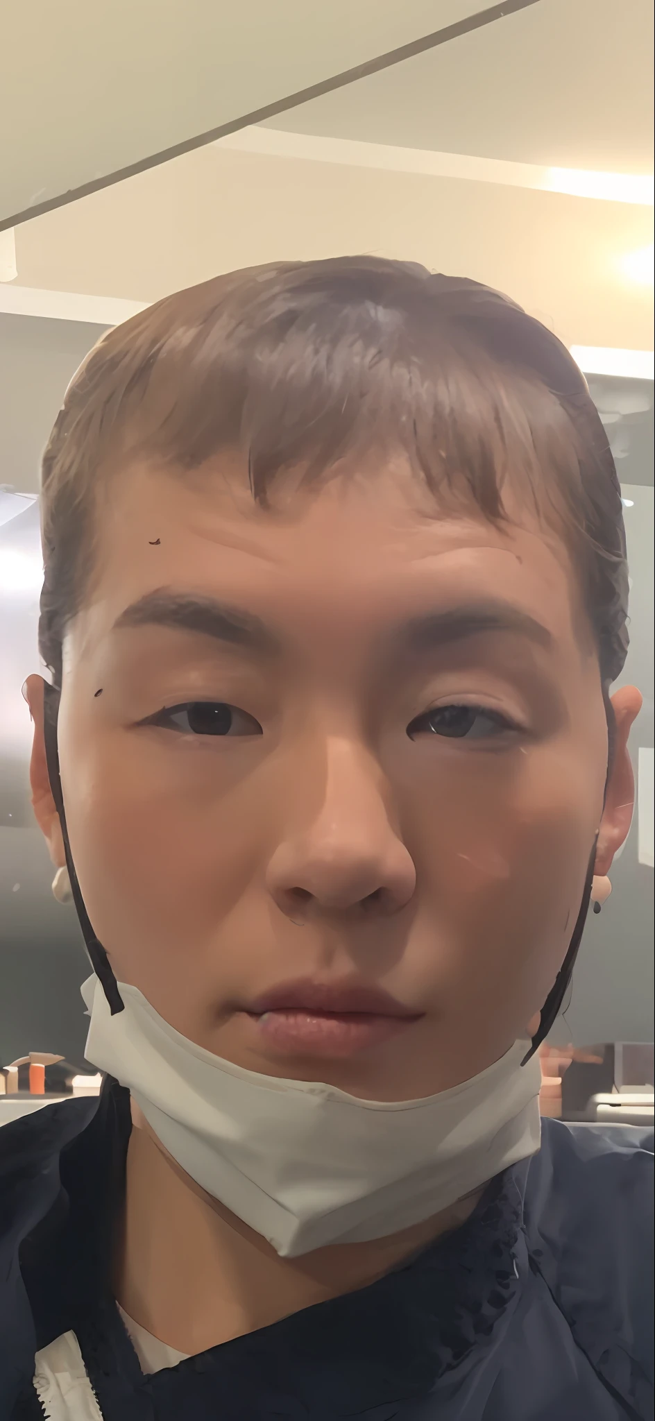 ((Best quality, 8k, Masterpiece :1.3)), Sharp focus :1.2, A pretty woman with perfect figure :1.4, Slender abs :1.2, ((Dark brown hair, Big breasts :1.2)), (Natural light, City street:1.1), Highly detailed face and skin texture, Detailed eyes, Double eyelid