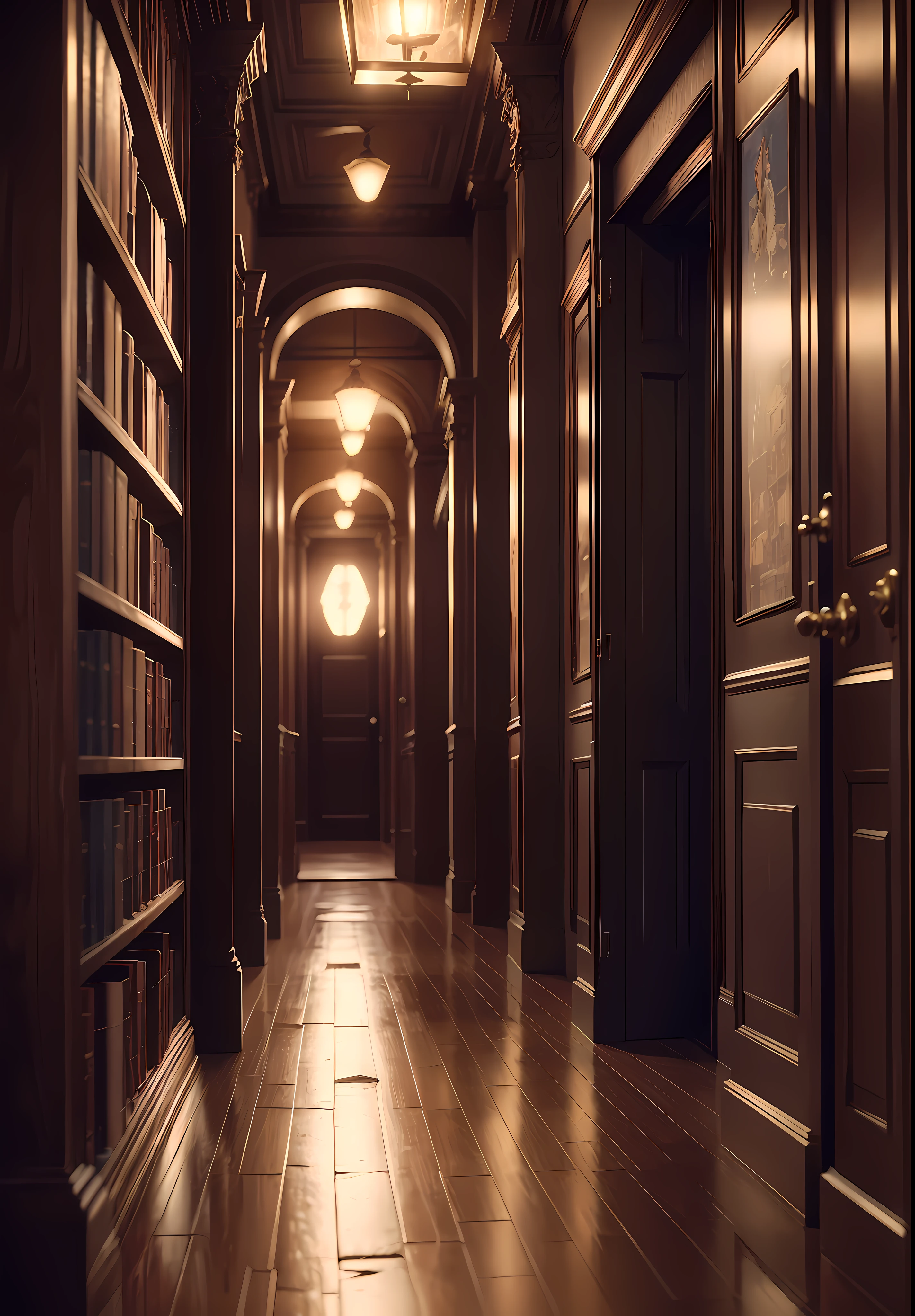 old bookstore, books, classic, hallway, night, focus,PHOTOREALISTIC,Cinematic,Realistic,sunset, detailed, ultra detailed eyes, RAW, analogue, sharp focus, raw, 8k uhd, high resolution, DSLR, high quality, Fujifilm XT3, award winner, masterpiece