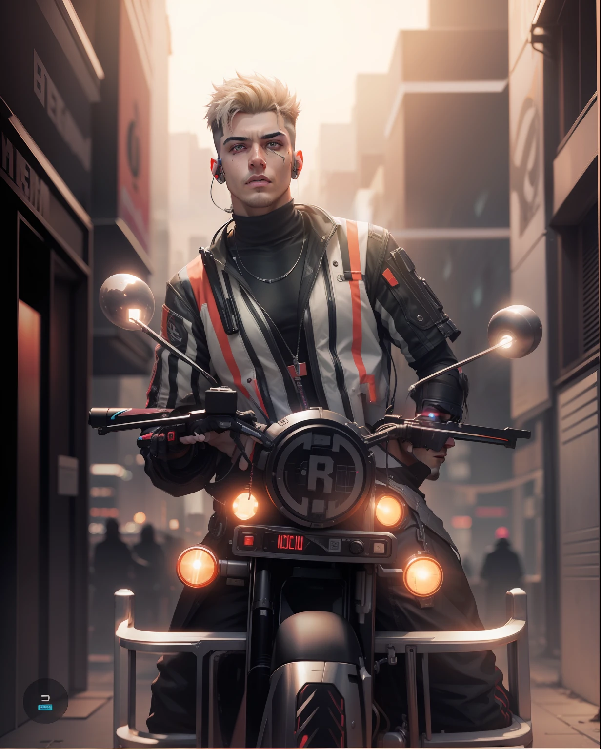 Change background cyberpunk handsome boy ultra realistic face,8k, ultra realistic without any changes
