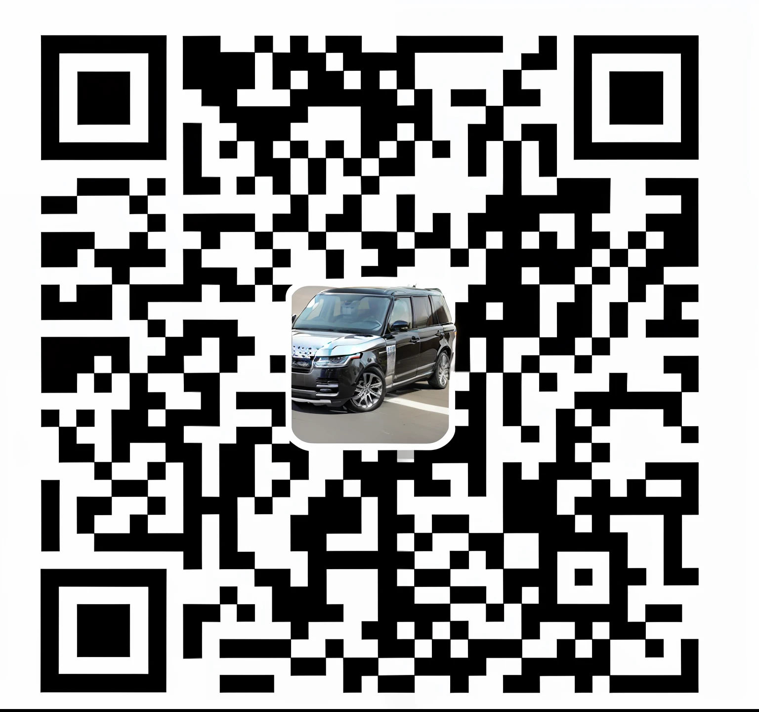 Range Rover Land Rover Black Big Range Rover，QR code conversion，It can be recognized by scanning the code