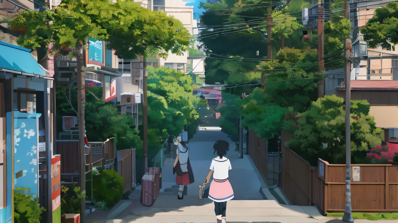 (tmasterpiece,best qualtiy), intricately details, 8K, art stations, the wallpaper, offcial art, splashart, tack sharp focus,Anime scene of a woman and a man walking down the street, anime film still, tokyo anime anime scene, screenshot from the anime film, kyoto animation still, beautiful anime scenes, in style of kyoto animation, anime scene, in the style of makoto shinkai, anime movie backgrounds, anime movie screenshot, Today's featured anime stills, Anime style. 8K
