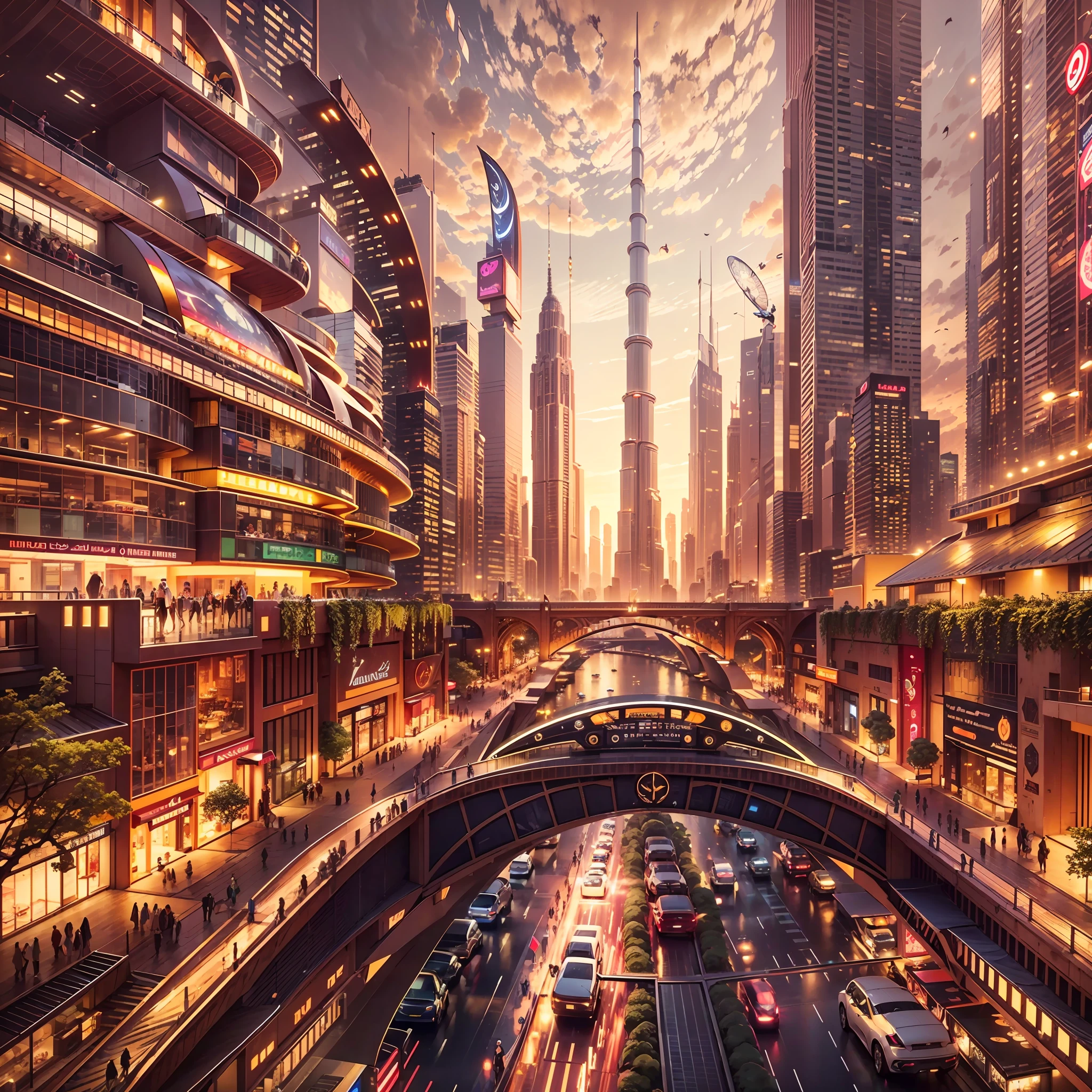 Enter a fascinating vision of the future through captivating futuristic imagery of the city of Dubai. The towering giant skyscraper is decorated with gold ornaments and a smooth glass curtain wall,pierce the sky, The vibrant lights of the city that never sleeps. In the midst of a bustling cityscape, An iconic giant pyramid-style high-tech building, Its architectural marvels are enhanced in a futuristic style. When the hovercar glides easily through the air,The city is full of life,Full of life。,Full of life。,Full of life。,Full of life。,Full of life。,Full of life。,Full of life。,Full of life。,Full of life。,Full of life。,Full of life。,Full of wealth。,Full of luxury。,Full of technology。。, State-of-the-art technology blends seamlessly with traditional Arabian luxury urban structures. This stunning work of art, Wear a gorgeous Arabic burqa,Arabian beauty covered in a golden veil,Standing on Balcony,Watch the magnificent city use Pixai to bring powerful AI models to life, Show the limitless creativity and possibilities of our imagination. Experience the future of the cityscape at Pixai,Immerse yourself in a visionary world of art
