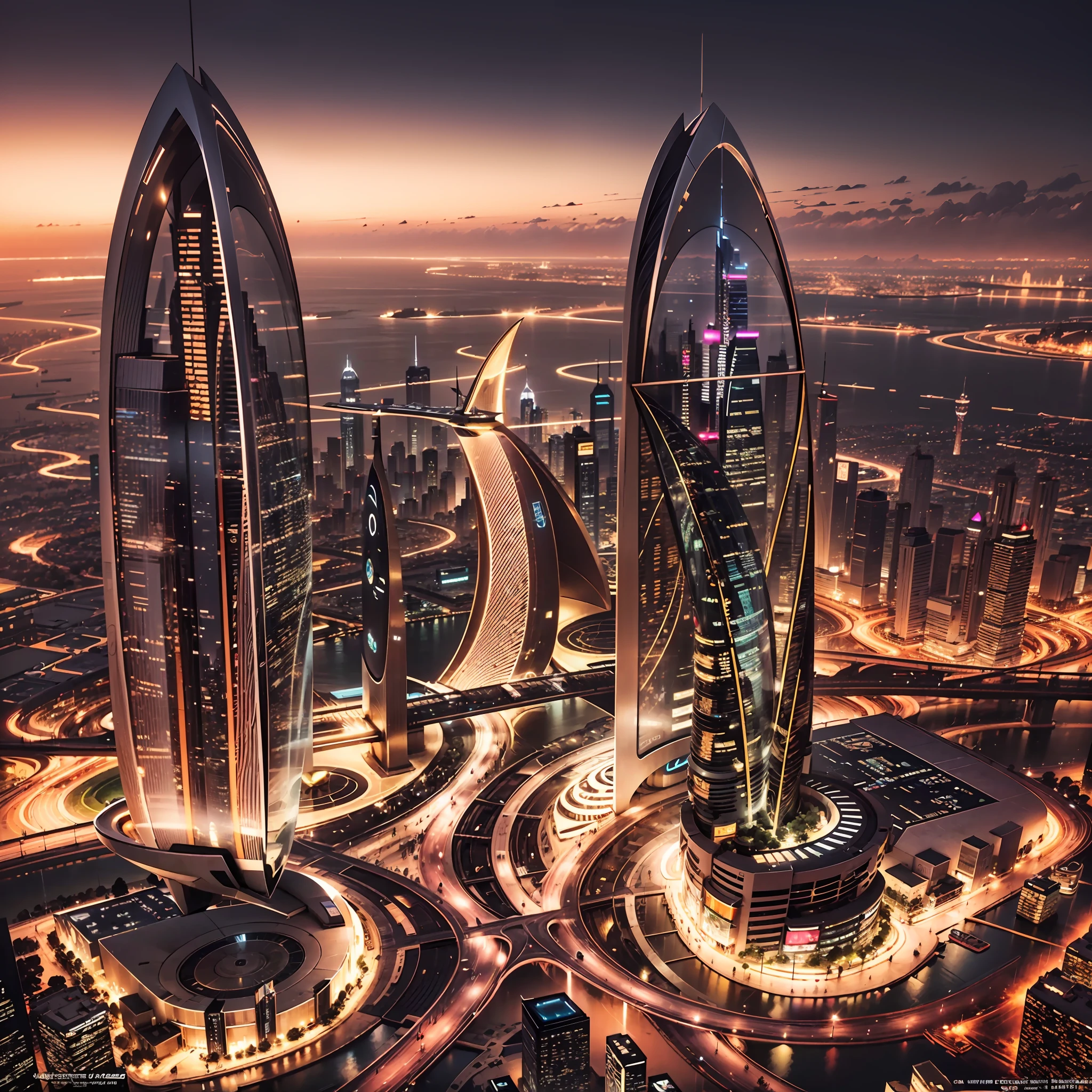 Enter a fascinating vision of the future through captivating futuristic imagery of the city of Dubai. The towering giant skyscraper is decorated with gold ornaments and a smooth glass curtain wall,pierce the sky, The vibrant lights of the city that never sleeps. In the midst of a bustling cityscape, An iconic giant pyramid-style high-tech building, Its architectural marvels are enhanced in a futuristic style. When the hovercar glides easily through the air,The city is full of life,Full of life。,Full of life。,Full of life。,Full of life。,Full of life。,Full of life。,Full of life。,Full of life。,Full of life。,Full of life。,Full of life。,Full of wealth。,Full of luxury。,Full of technology。。, State-of-the-art technology blends seamlessly with traditional Arabian luxury urban structures. This stunning work of art, Wear a gorgeous Arabic burqa,Arabian beauty covered in a golden veil,Standing on Balcony,Watch the magnificent city use Pixai to bring powerful AI models to life, Show the limitless creativity and possibilities of our imagination. Experience the future of the cityscape at Pixai,Immerse yourself in a visionary world of art