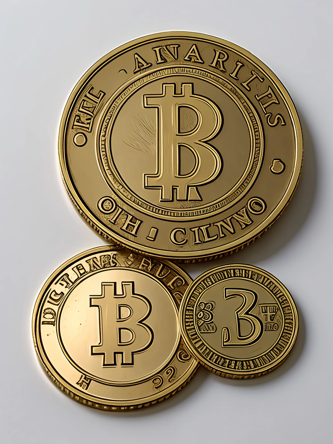 Pen drawing,coins