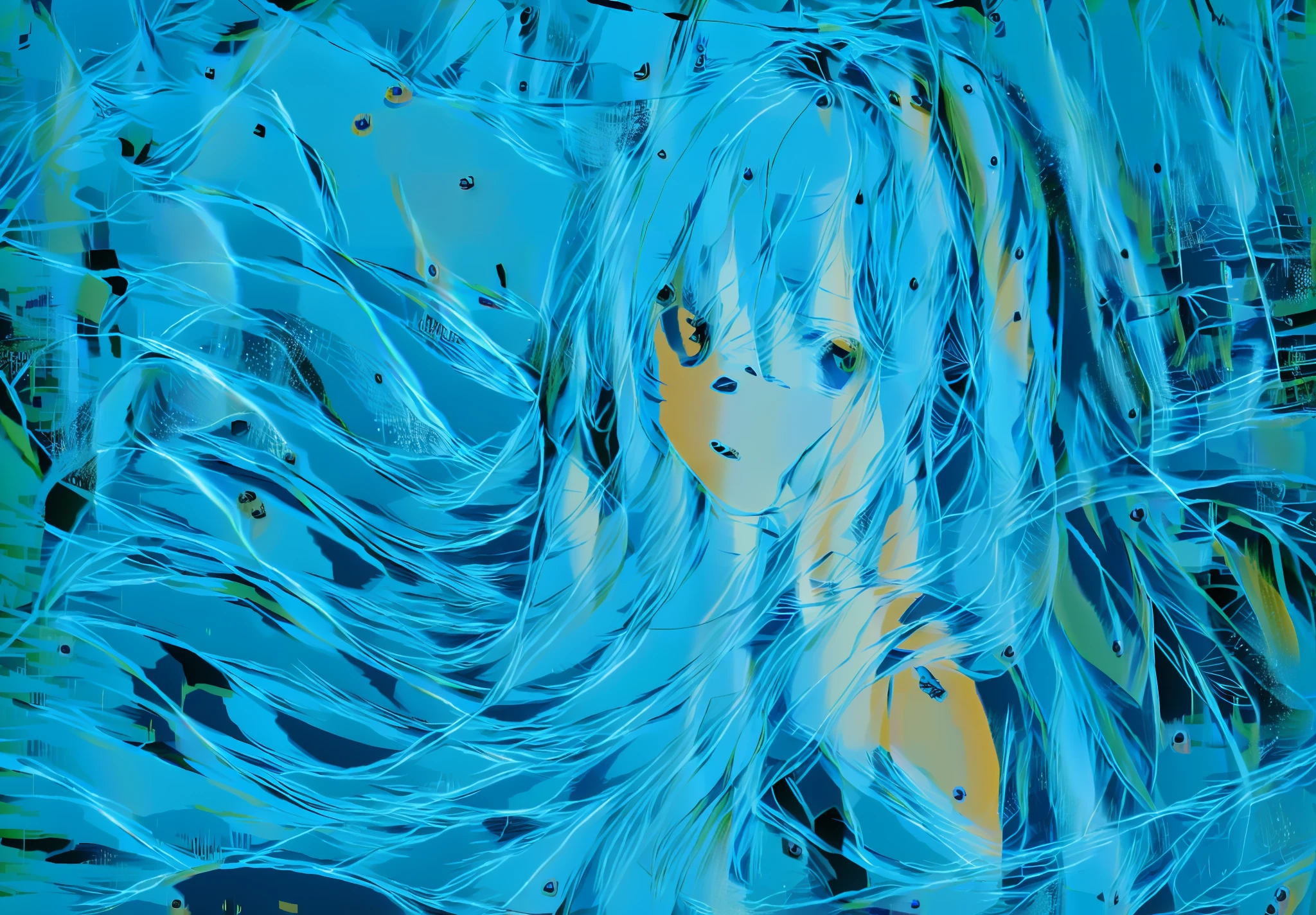 Anime girl with white hair and blue eyes in the rain, Anime art wallpaper 8 K, style of anime4 K, Anime art wallpaper 4 K, Anime art wallpaper 4k, Best anime 4k konachan wallpaper, Girl with white hair, Anime wallpaper 4K, 4K anime wallpaper, Anime wallpaper 4 k, nightcore, Detailed digital anime art