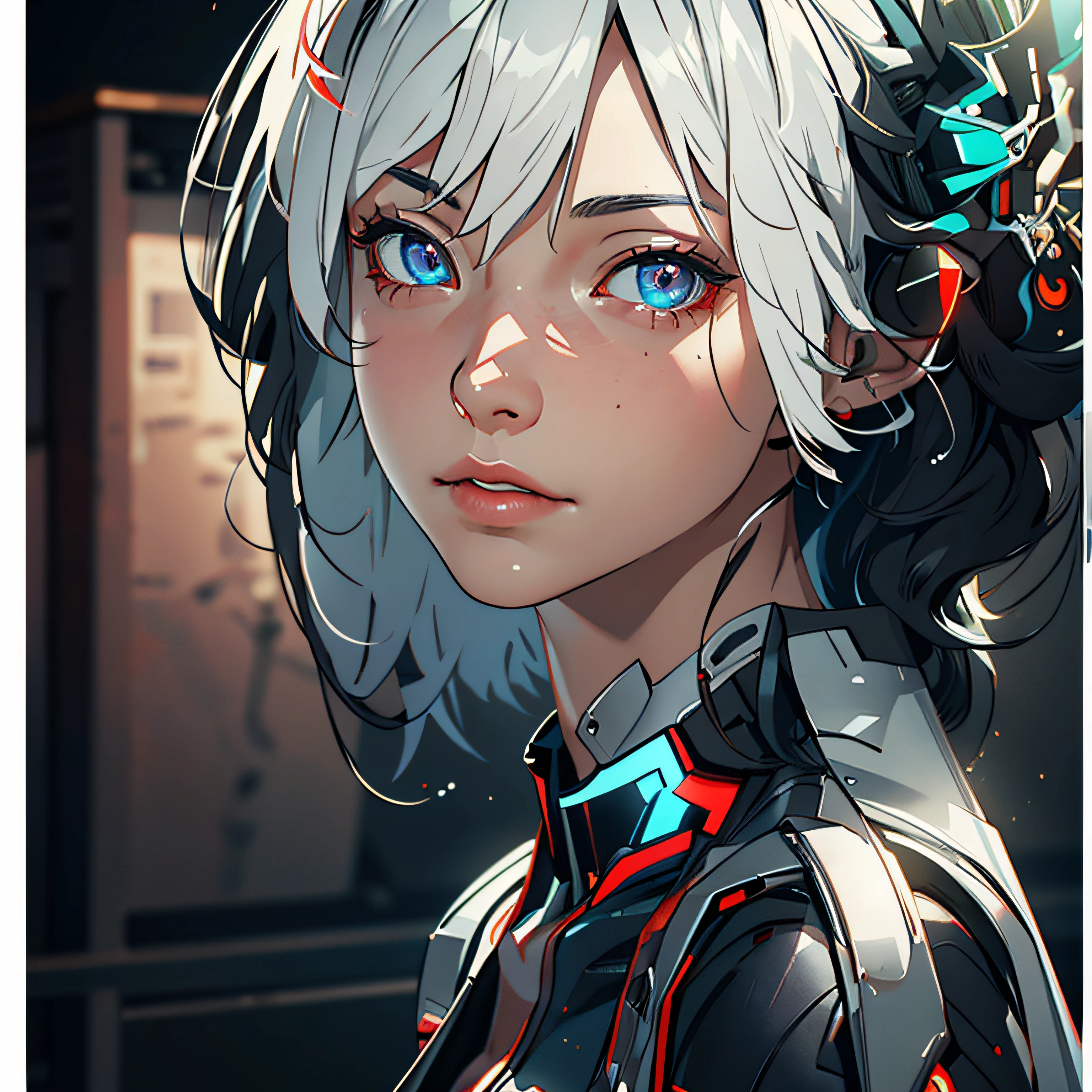 ((Best quality)), ((masterpiece)), (detailed:1.4), 3D, an image of a beautiful cyberpunk female,HDR (High Dynamic Range),Ray Tracing,NVIDIA RTX,Super-Resolution,Unreal 5,Subsurface scattering,PBR Texturing,Post-processing,Anisotropic Filtering,Depth-of-field,Maximum clarity and sharpness,Multi-layered textures,Albedo and Specular maps,Surface shading,Accurate simulation of light-material interaction,Perfect proportions,Octane Render,Two-tone lighting,Wide aperture,Low ISO,White balance,Rule of thirds,8K RAW,
