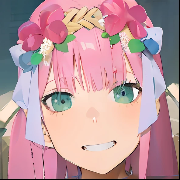 Pink hair nudity