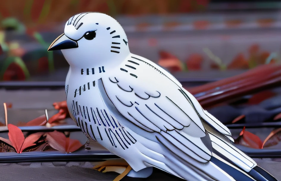 The head becomes rounded,The beak becomes shorter,The background changes to white,adolable