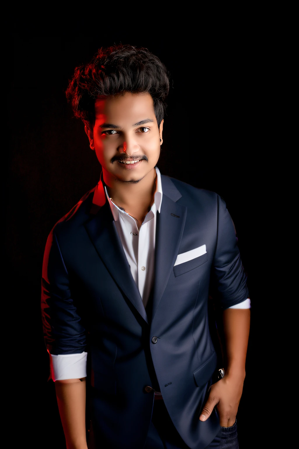 white shirt, high detail, suit, watch.