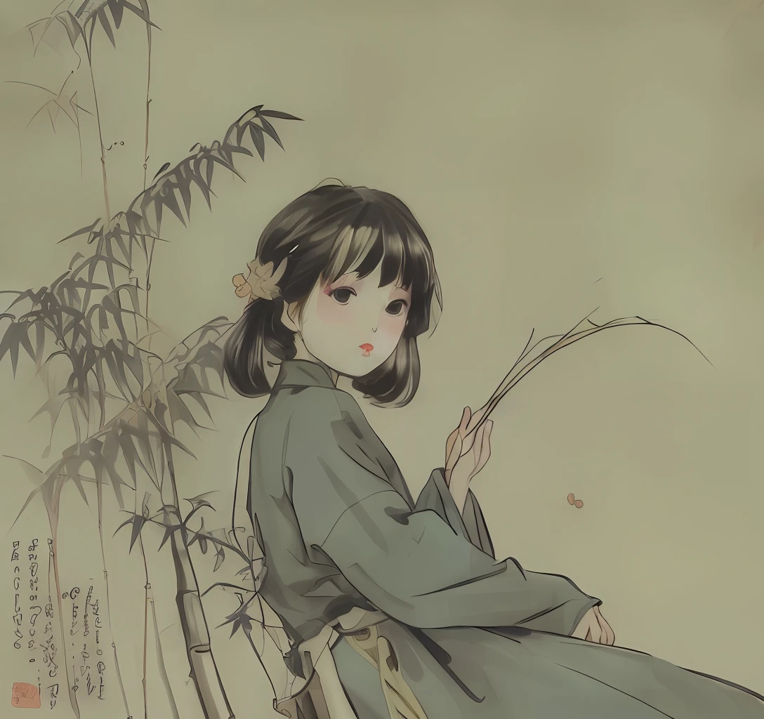 Nishiki Yiwei anime female bamboo forest