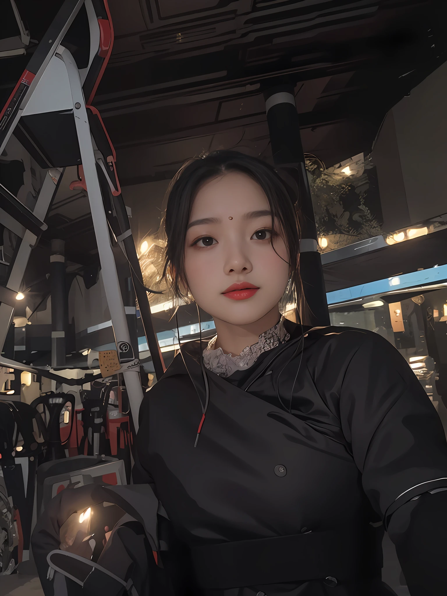 Change background and smart girl