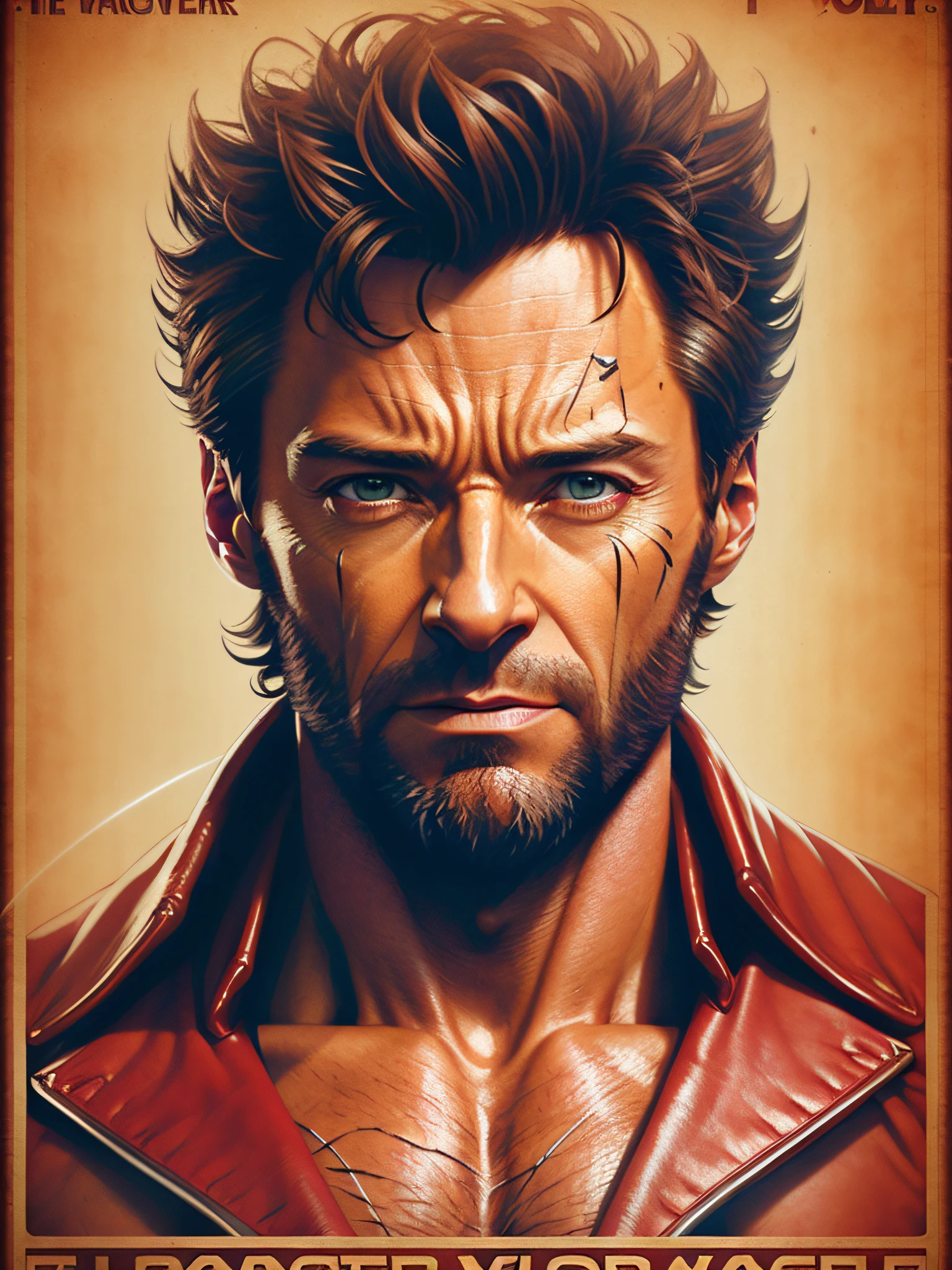 Hugh Jackman as wolverine, vhs effect, (poster:1.6), poster on wall, nostalgia, movie poster, portrait, close up
(skin texture), intricately detailed, fine details, hyperdetailed, raytracing, subsurface scattering, diffused soft lighting, shallow depth of field, by (Oliver Wetter)