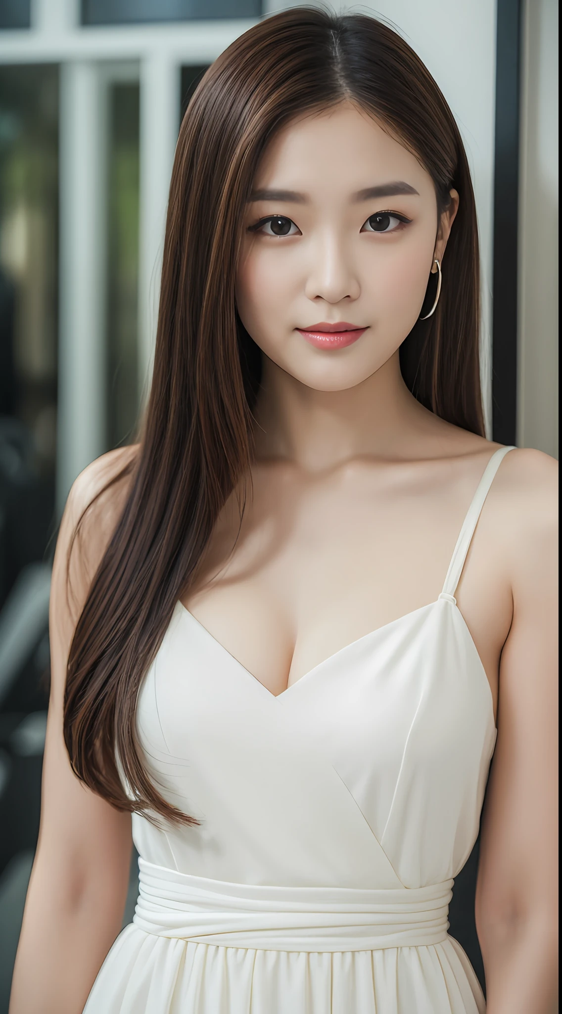 Anatomically normal（（top-quality，8K，tmasterpiece：1.3）），Sharp focus：1.2，Beautiful Women in Perfect Figure：1.4，slimfigure：1.2，（Layered Hair Style：1.2）），（Different costumes and decorations：1.3），wetbody：1.3，Highly Detailed Face and Skin Textur，Detailed eyes，二重まぶた，The large，ssmile，（gym，Waist Shot：1.3）